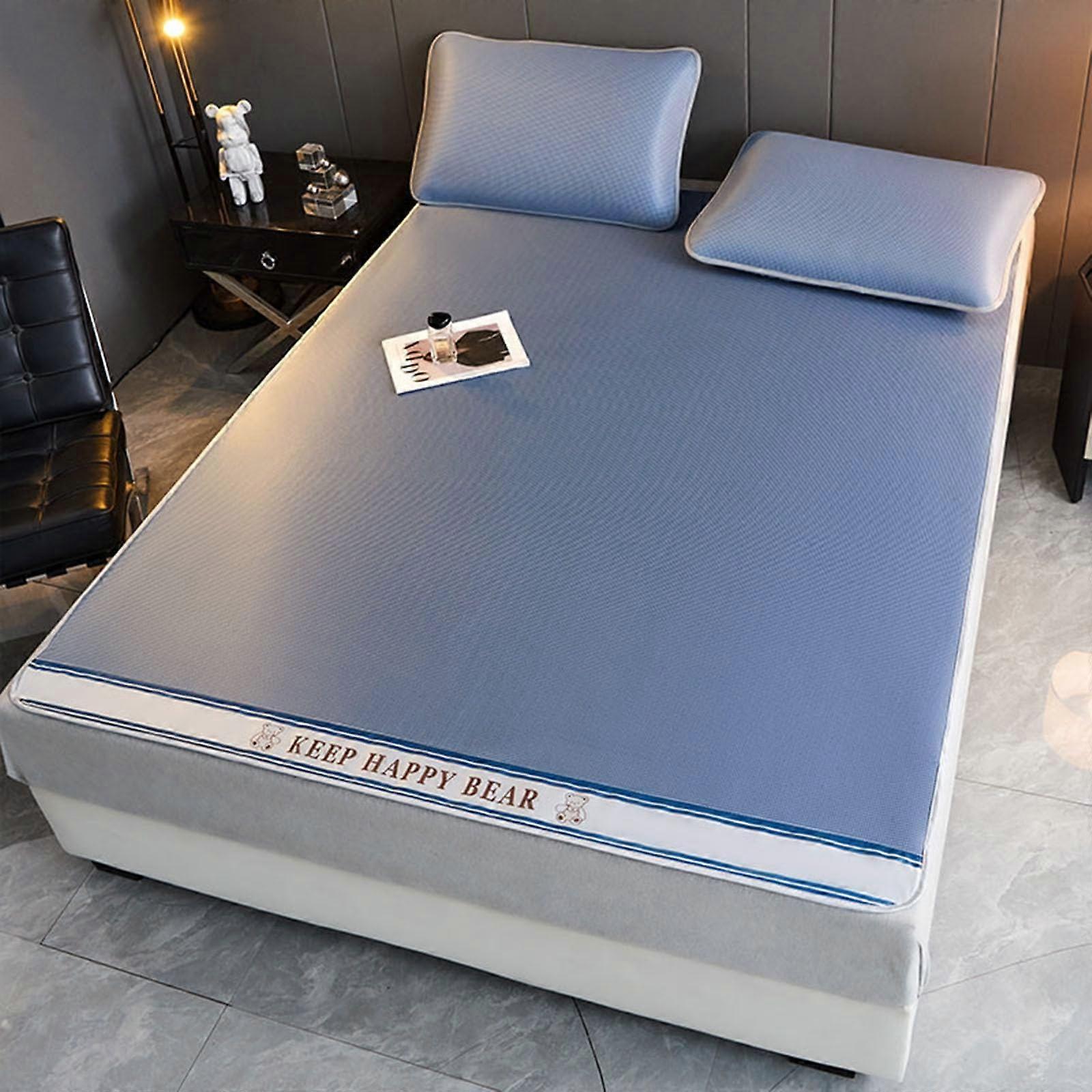 Cooling Bed Sheet Queen Size with Breathable Silk Fabric and Quilted Design 150x200cm