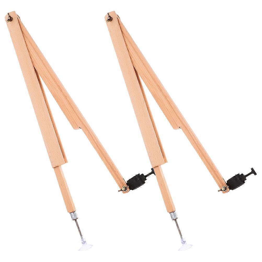 Demonstration Wooden Compass for Drawing Use 2Pcs Geometry Math Tool