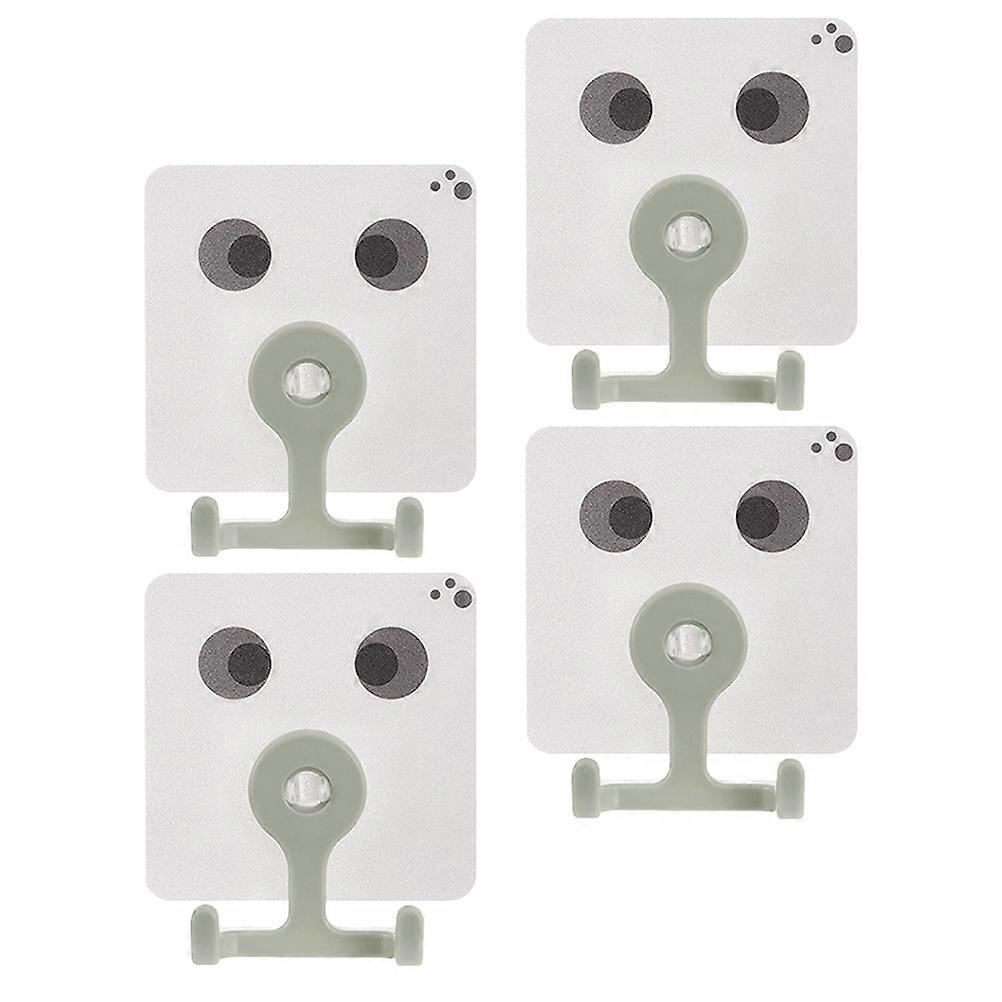 Plastic Clothes Hanger Holder for Wall Storage with 8Pcs Hooks