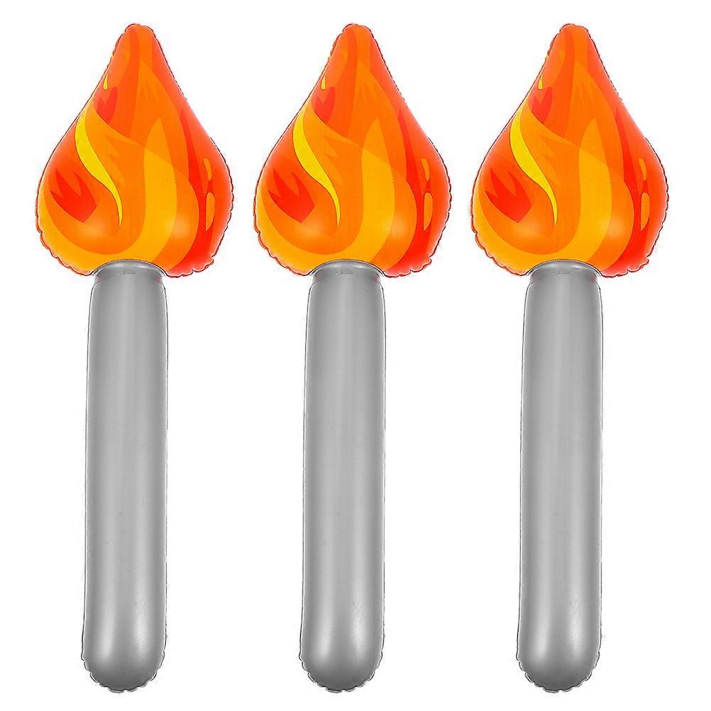 Inflatable Artificial Torch Toy for Stage 3Pcs Performance Decoration
