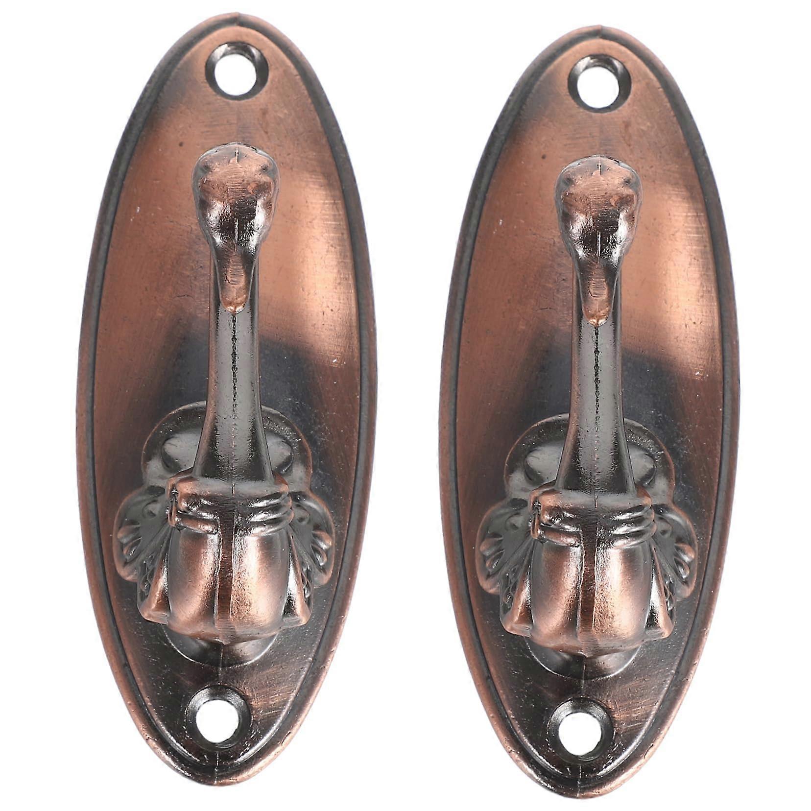 Vintage Swan Wall Mounted Hooks with NoDrill Curtain Holdbacks Durable Zinc Alloy for Home Decor