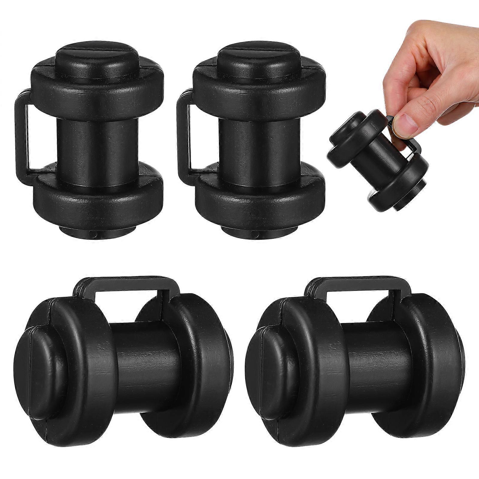 Wear-Resistant Trampoline Caps Plastic Rod Cover for Replacement 6Pcs