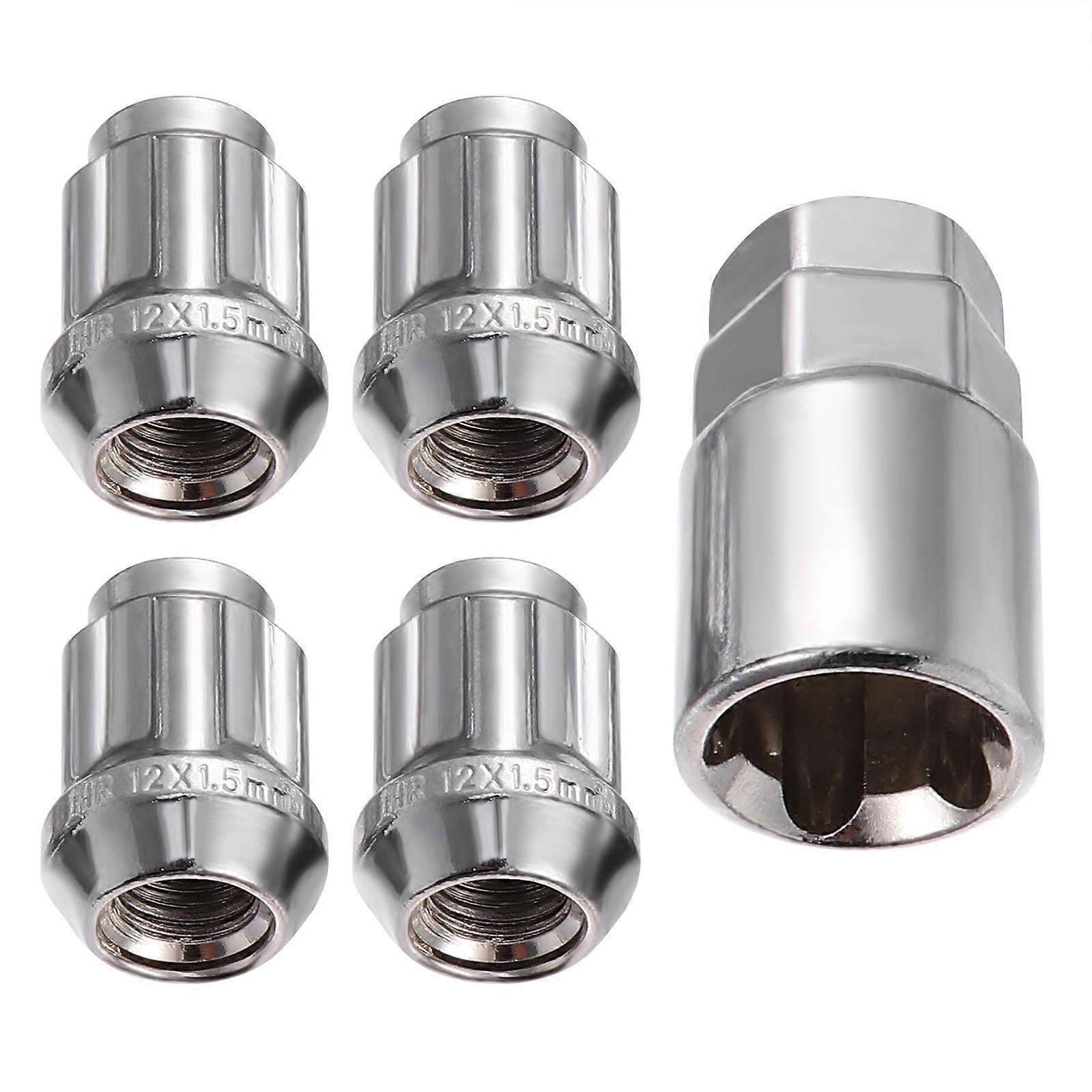 Car Nut Universal Wheel Lock Locking Nuts with Sleeve 12Pcs Pack