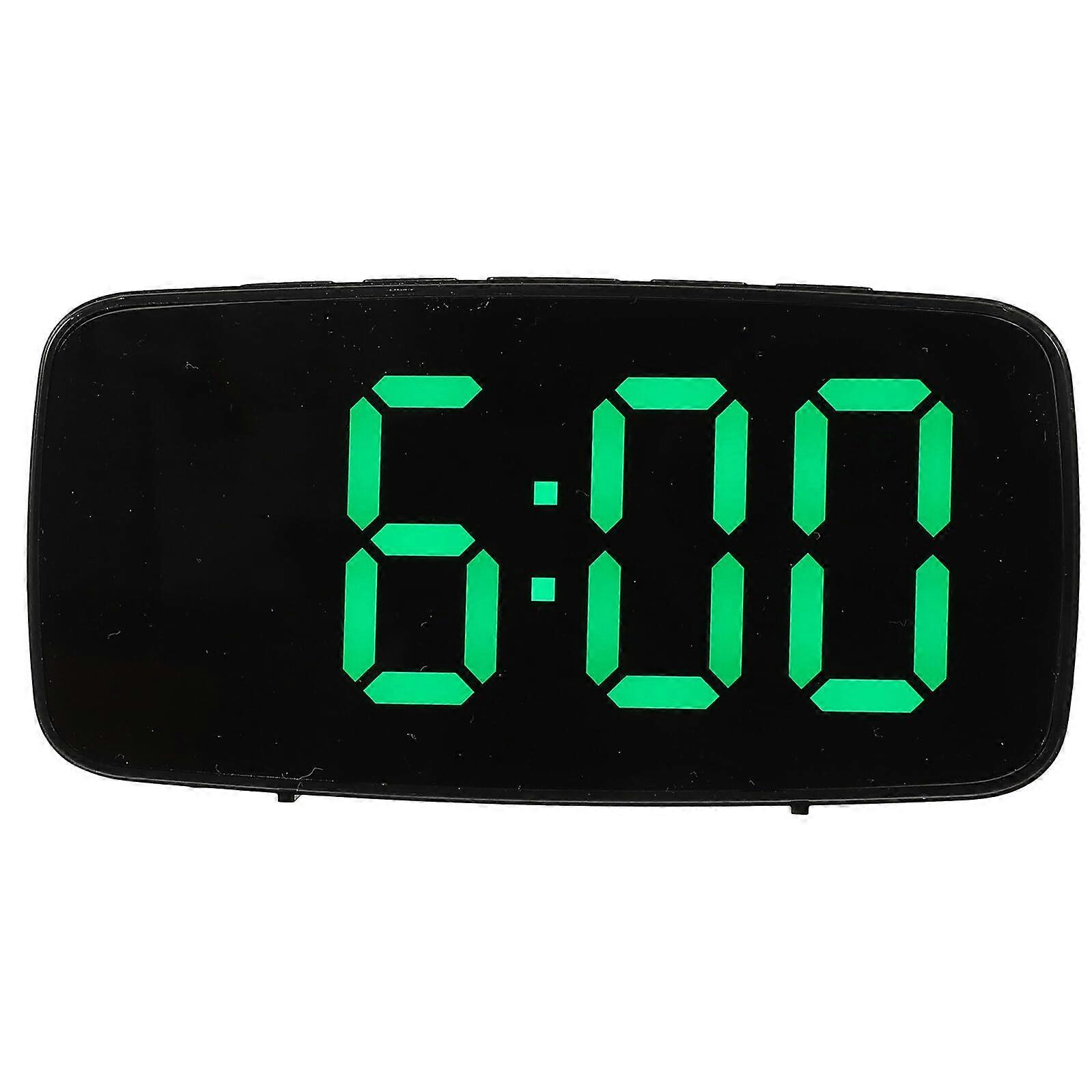 Digital Alarm Clock with Large LED Display, Voice Control, Auto Brightness, Temperature for Bedroom