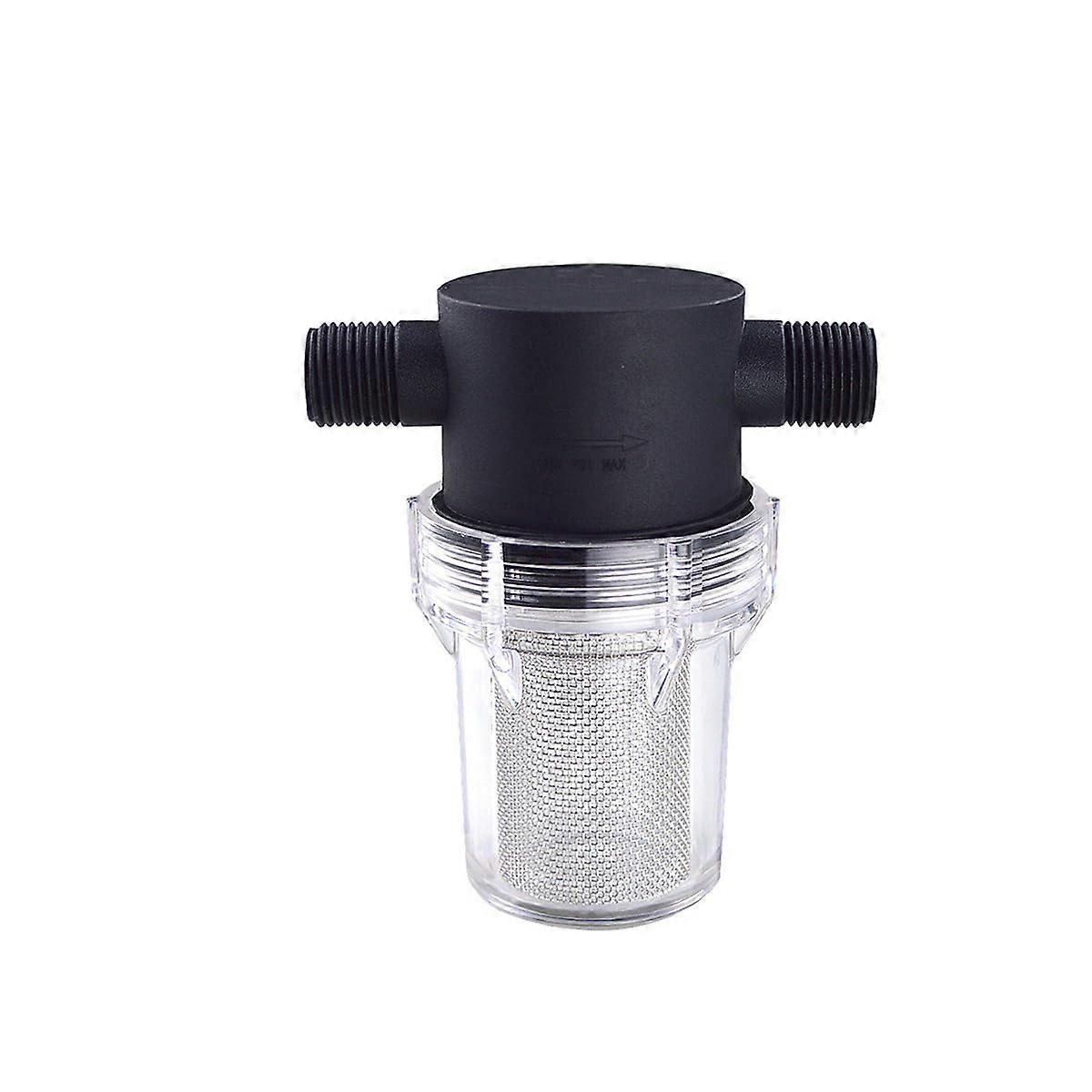 Pipeline Filter 1/2 Inch Inline Mesh Stainless Steel Screen 80 Mesh Water Pump Filter For Garden Irrigation