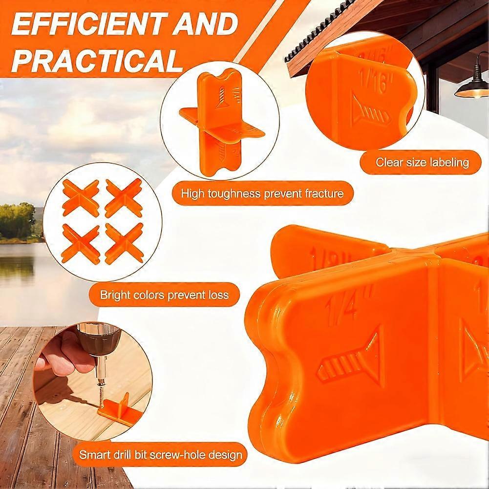 10PCS Deck Spacers,Deck Spacer Tool to Uniform Gaps Between Installed Deck Boards