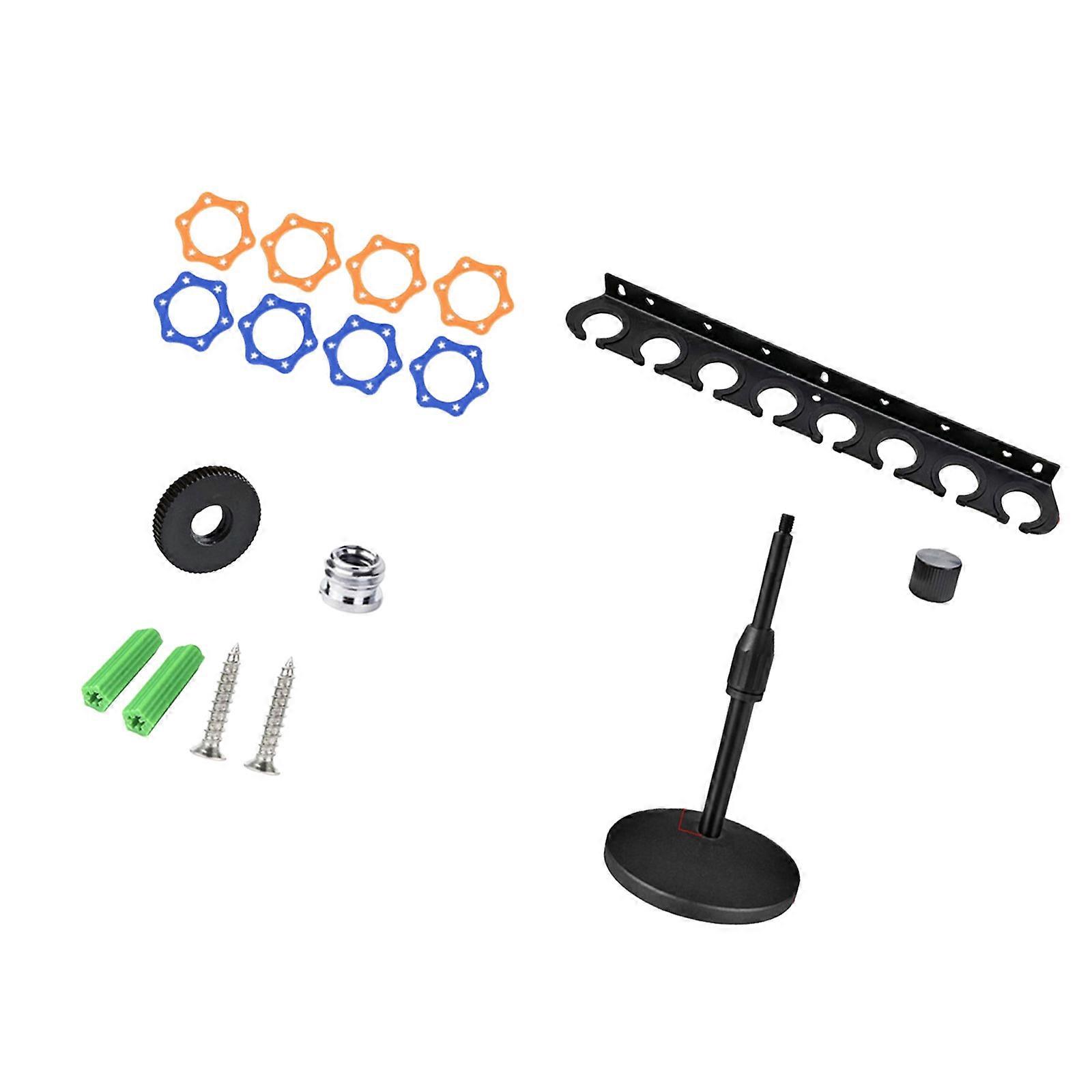 Space Saving Microphone Wall Mount Holder Tray with Desktop Stand for Efficient Work Place Organization Multicolor