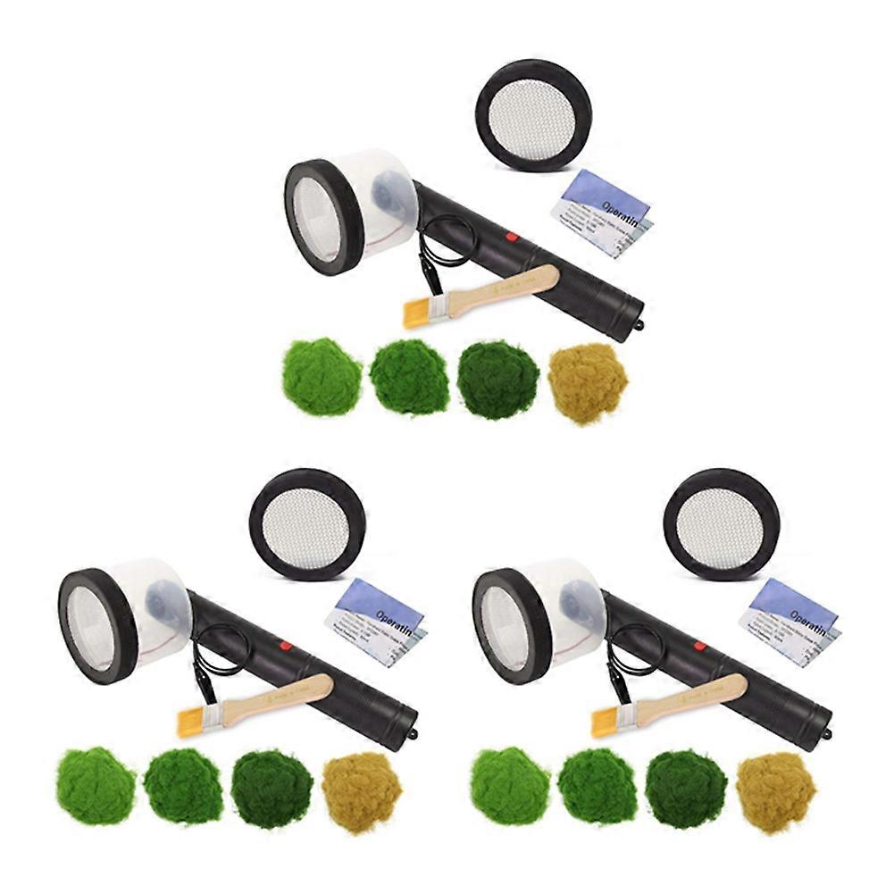 3X Flocking Kit Static Grass Applicator ABS Mini Flocking Machine with Antislip Handle