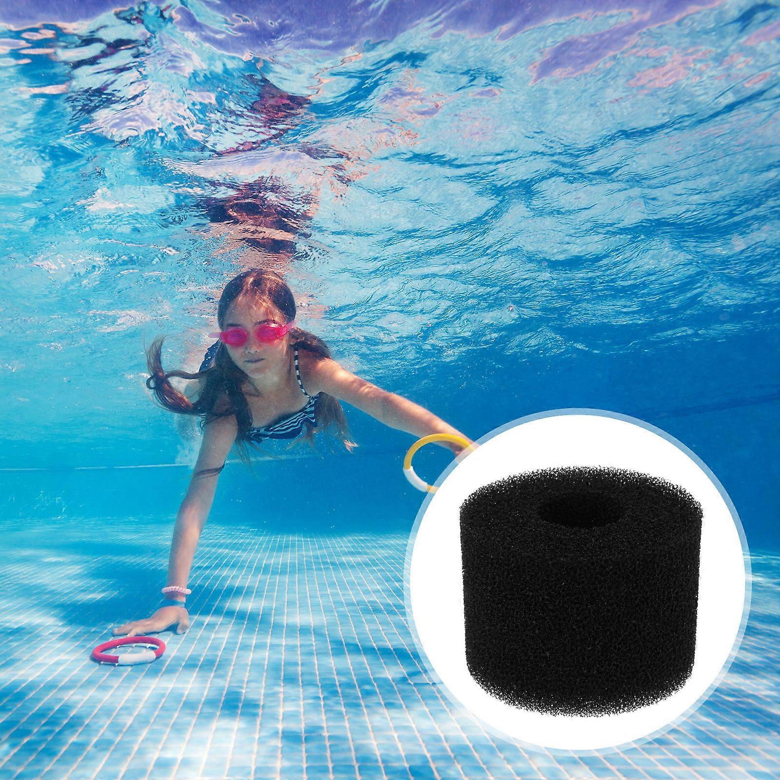 Pool Cleaning Sponge Cylinder Filter Sponge for Pool Use 2Pcs Kit