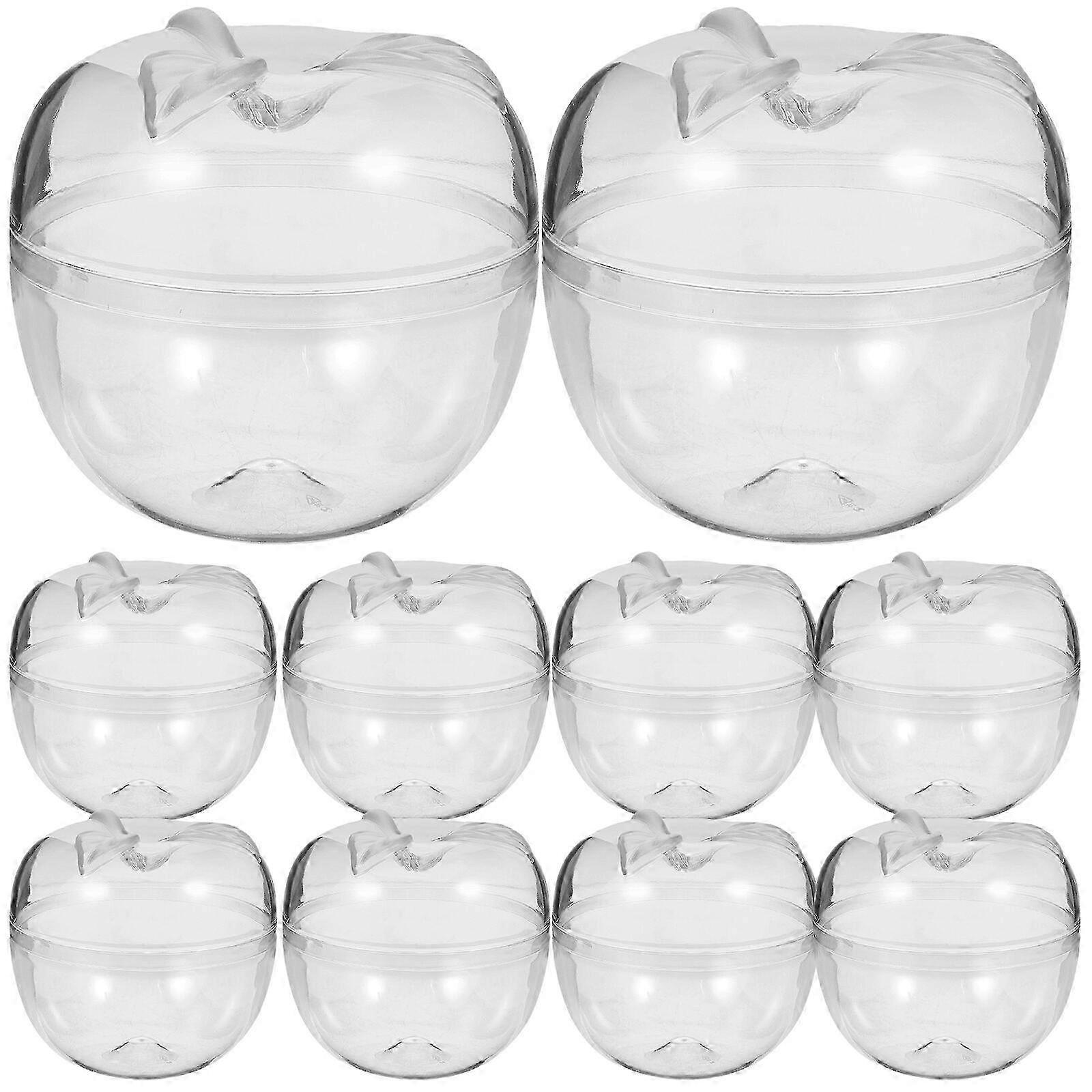 10pcs Apple Shape Storage Containers Candy Storage Boxes Filled Storage Boxes 25-26
