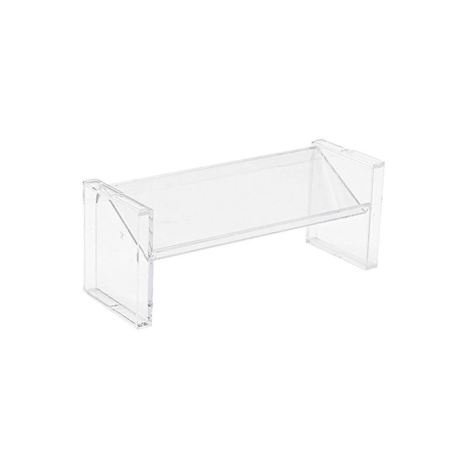 Desktop Clear Storage Holder Transparent Stackable Shelf Organization Rack for Home Kitchen Bathroom Collect
