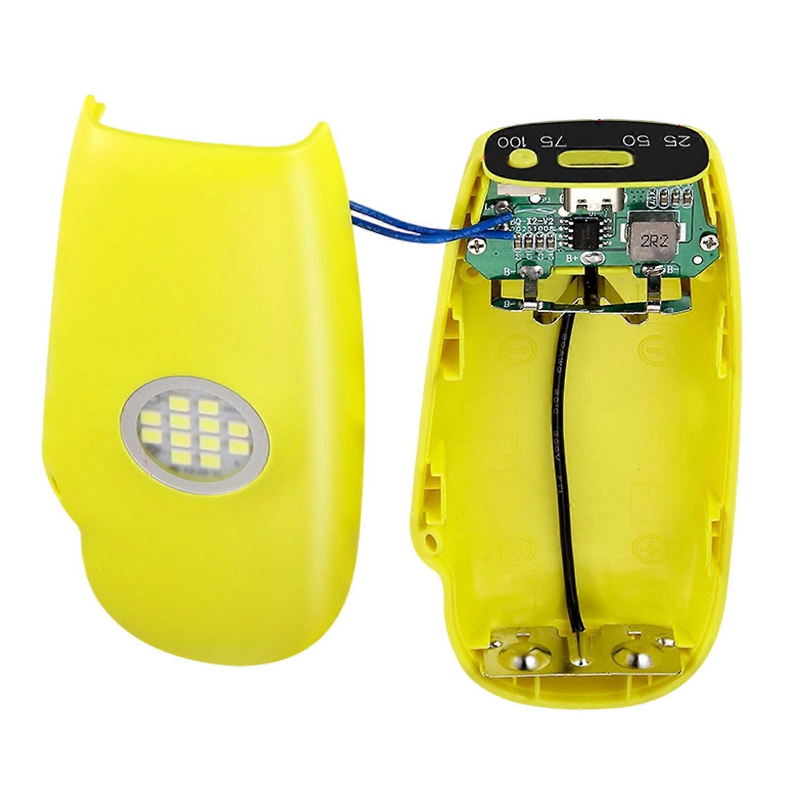 Beginner Friendly Detachable 2Battery 18650 Case Quick Assembly Durability Plastic Battery Box Safe Power Solution  Yellow