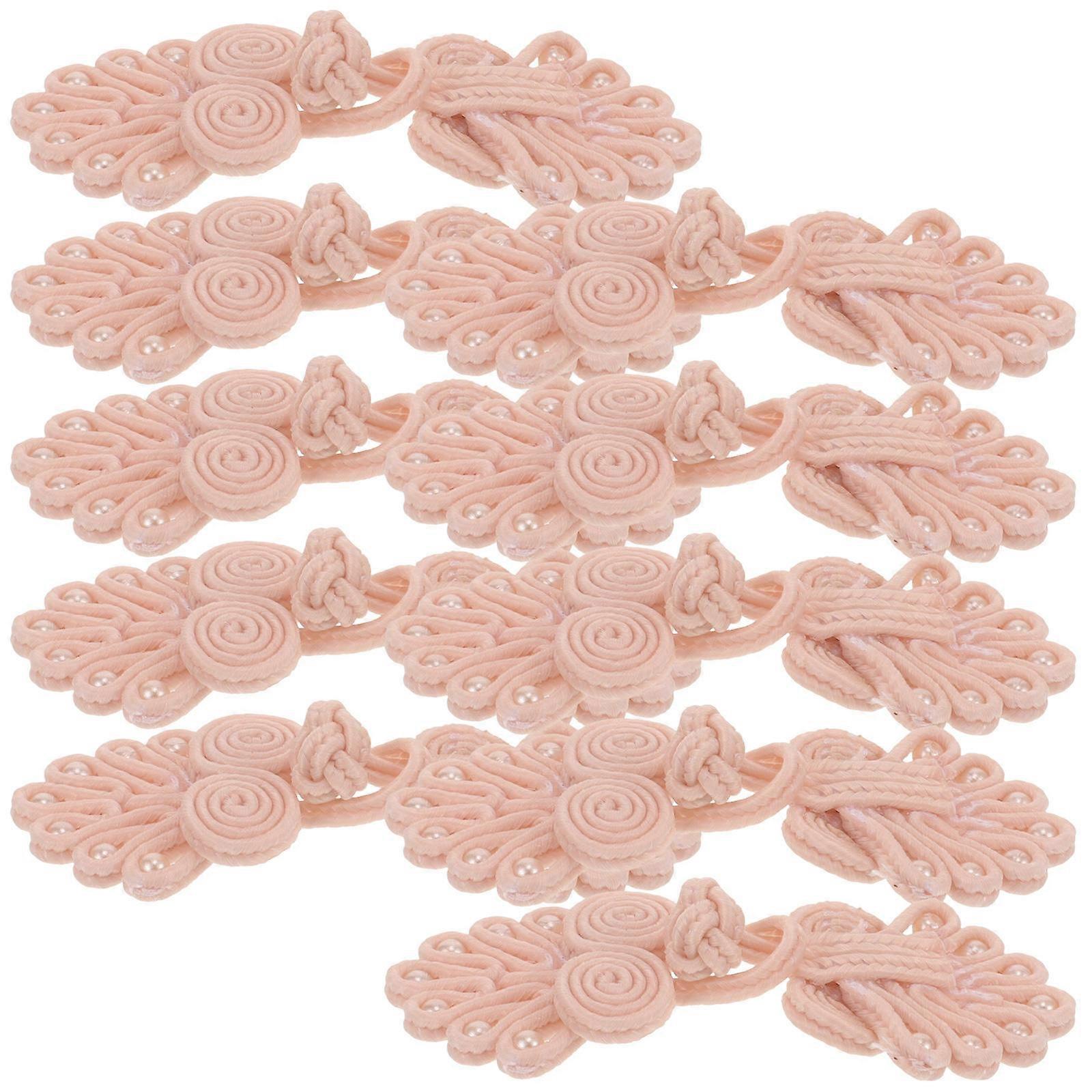 Vintage Toggle Closure Button for Sewing 10Pcs Pink Nylon Decorative Buttons