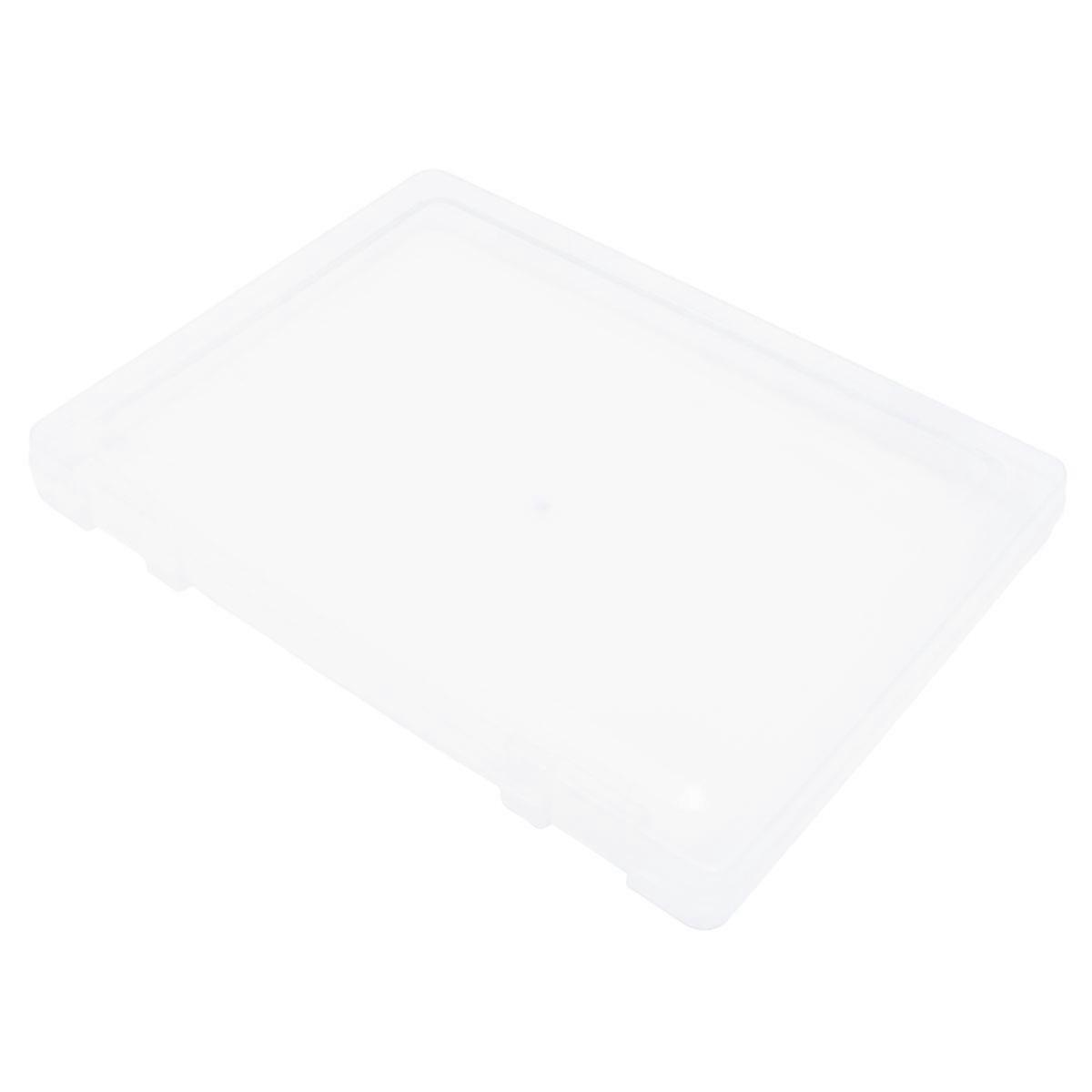 Transparent File Boxes Thin Clear Visual Design Plastic Document Storage Case Suitable for Adults Professionals 36 x 27 x 4.5 cm 1Pack