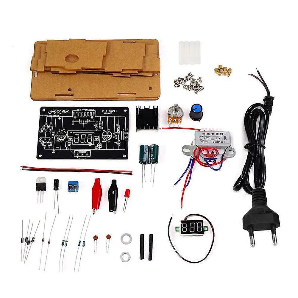 Adjustable Voltage Regulator Power Module with LED Digital Display,Variable Voltage Inverter DIY for Lab,Hobby-EU Plug