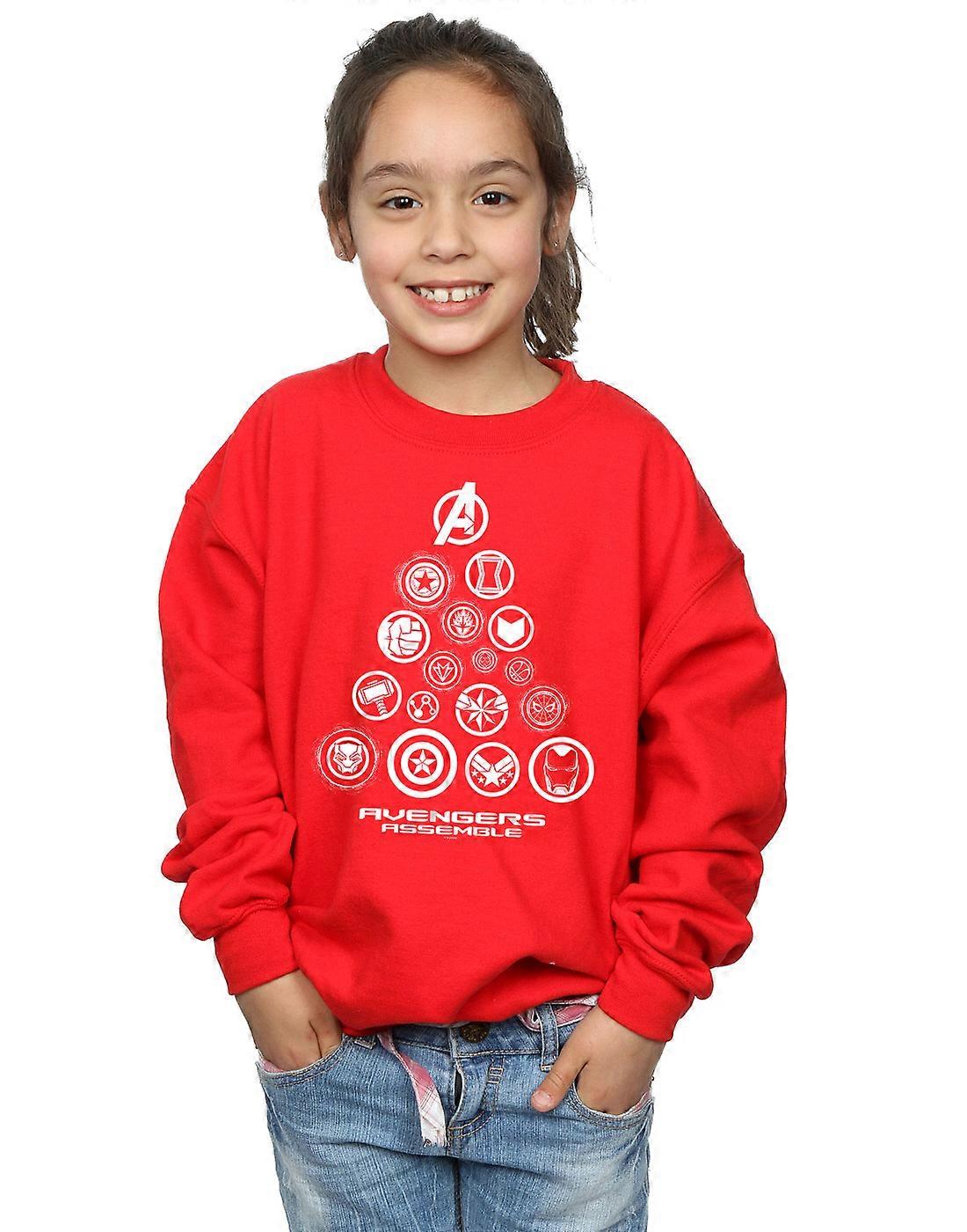 Marvel jenter Avengers sluttspill pyramide ikoner Pullover