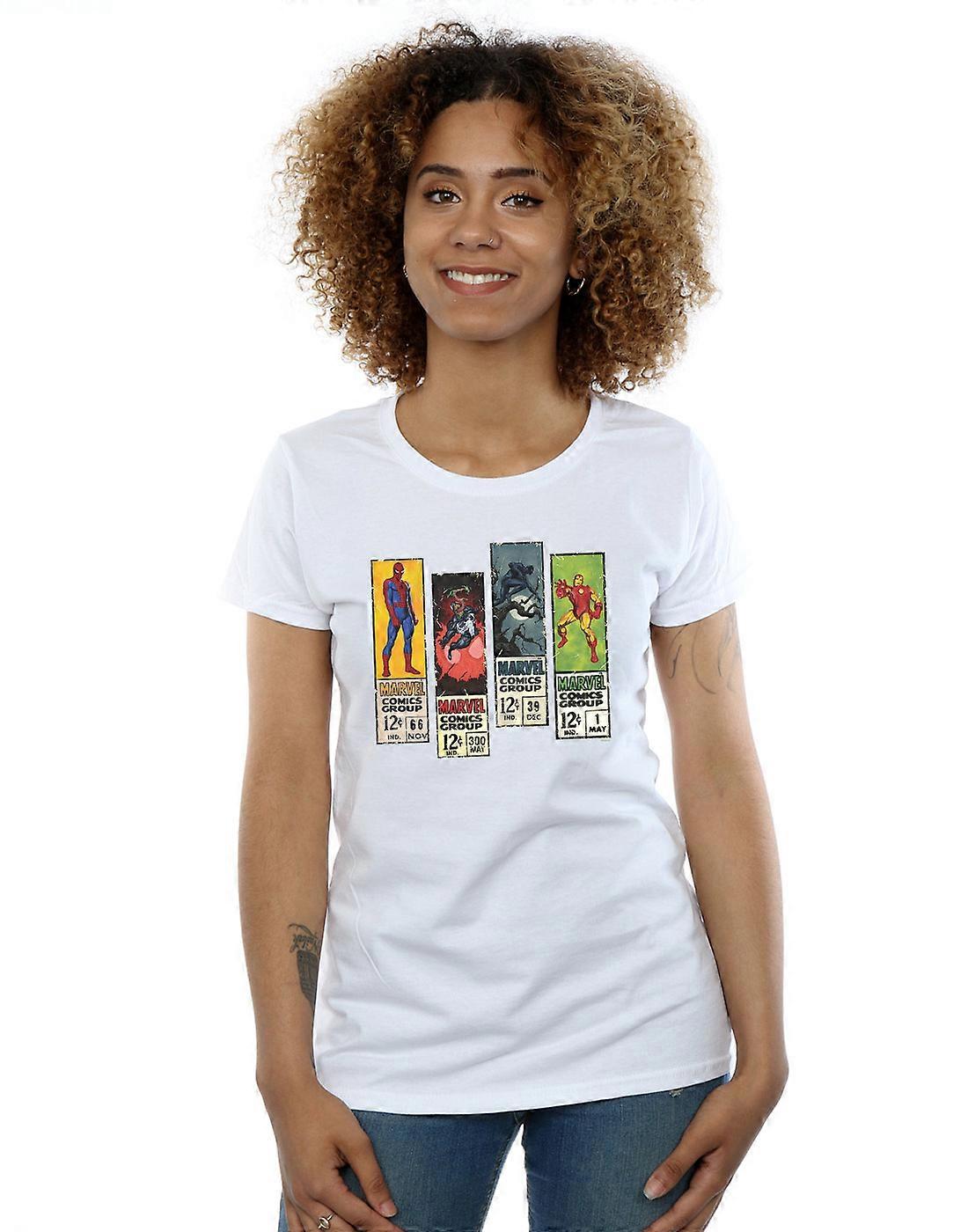 Marvel Women's Comic Strips T-Shirt
