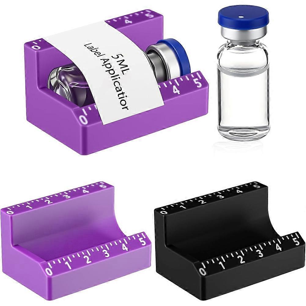 2 Pcs Vial Label Applicator Bottle Labeling Application Tool for Small Jars Essential Oils Containers Bottles (10ml)