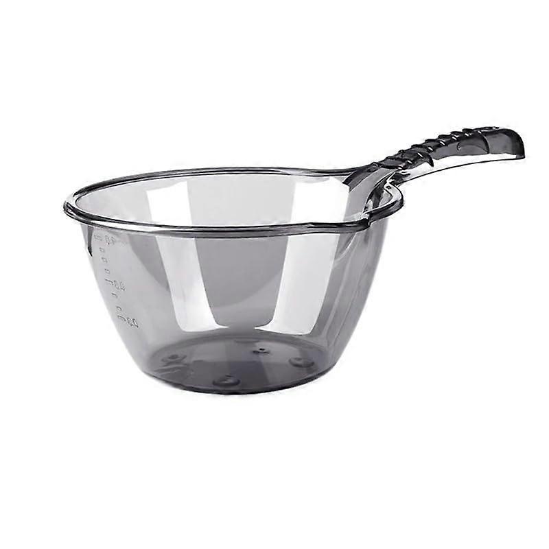 Plastic Water Ladle Set with Long Handle Nesting Design for Camping Outdoor Kitchen, 2pcs Gray