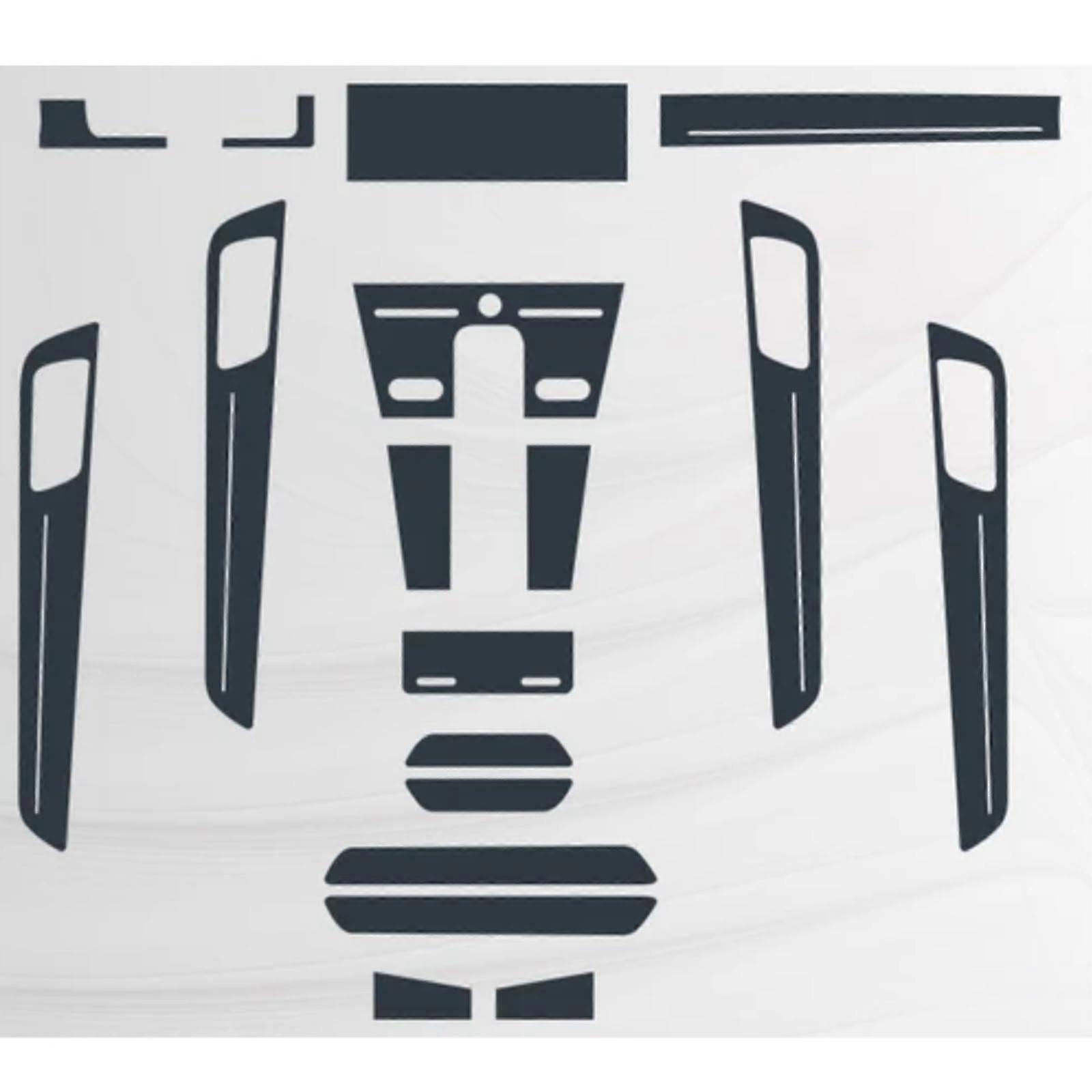 TPU Screen Protector and Center Console AntiScratch Protective Film for Porsche Cayenne 20182020