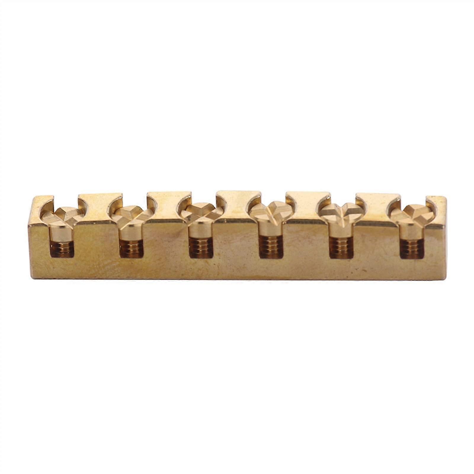 43mm Adjustable Brass Guitar Nut 6 String for LP SG Electric Guitar, Improved Tone and Precise Action
