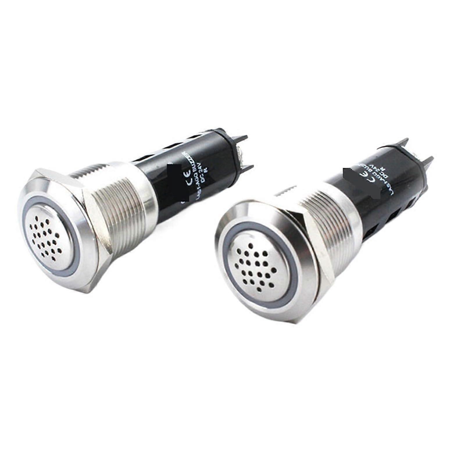 Metal Push Button Switch Flat Head with Emergency Stop, Signal Light and Warning Buzzer