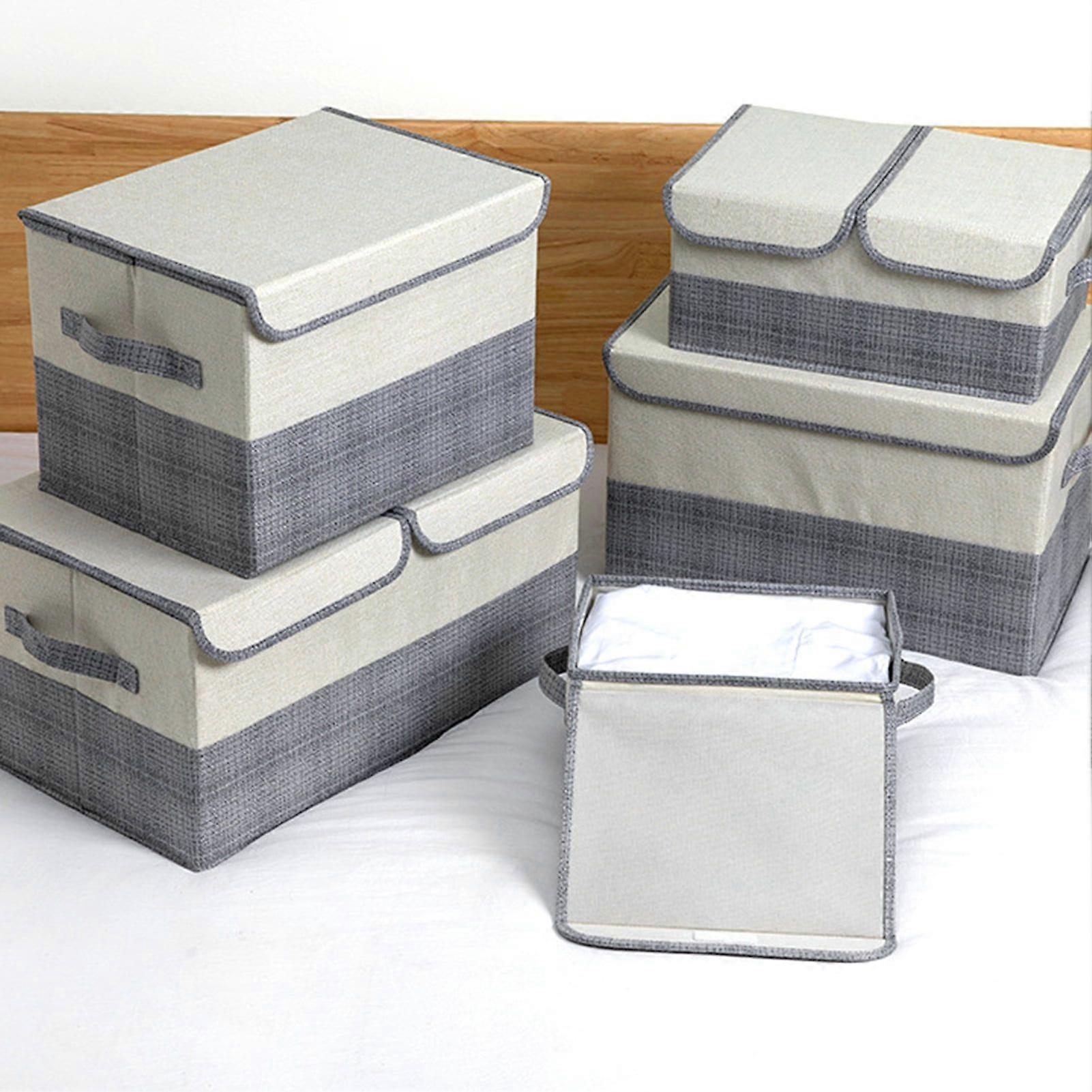 Rectangle Clothes Storage Box with Lid for Home