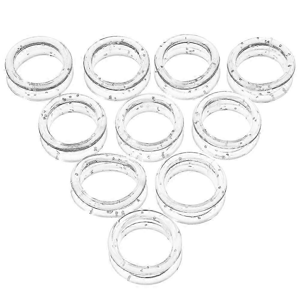 Finger Protector Ring Silicone for Hair Cutting Scissors with 10Pcs White Inserts
