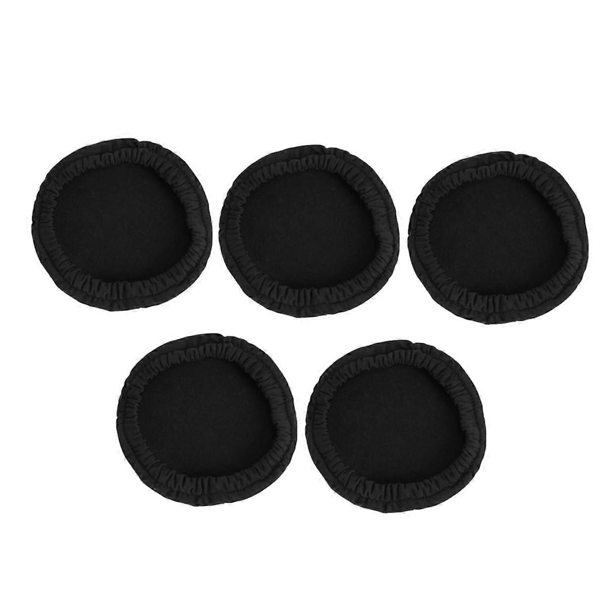 5pcs Elastic Tenor Saxophone Bell Cover Breathable Reusable Protector Black