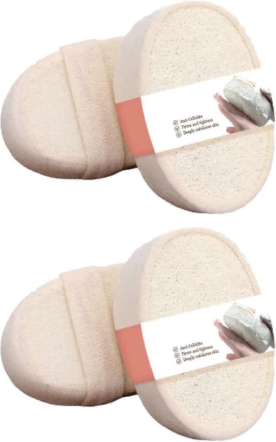 Soft Exfoliating Bath Sponge Set for Gentle Dead Skin Removal, Reusable Double Pack