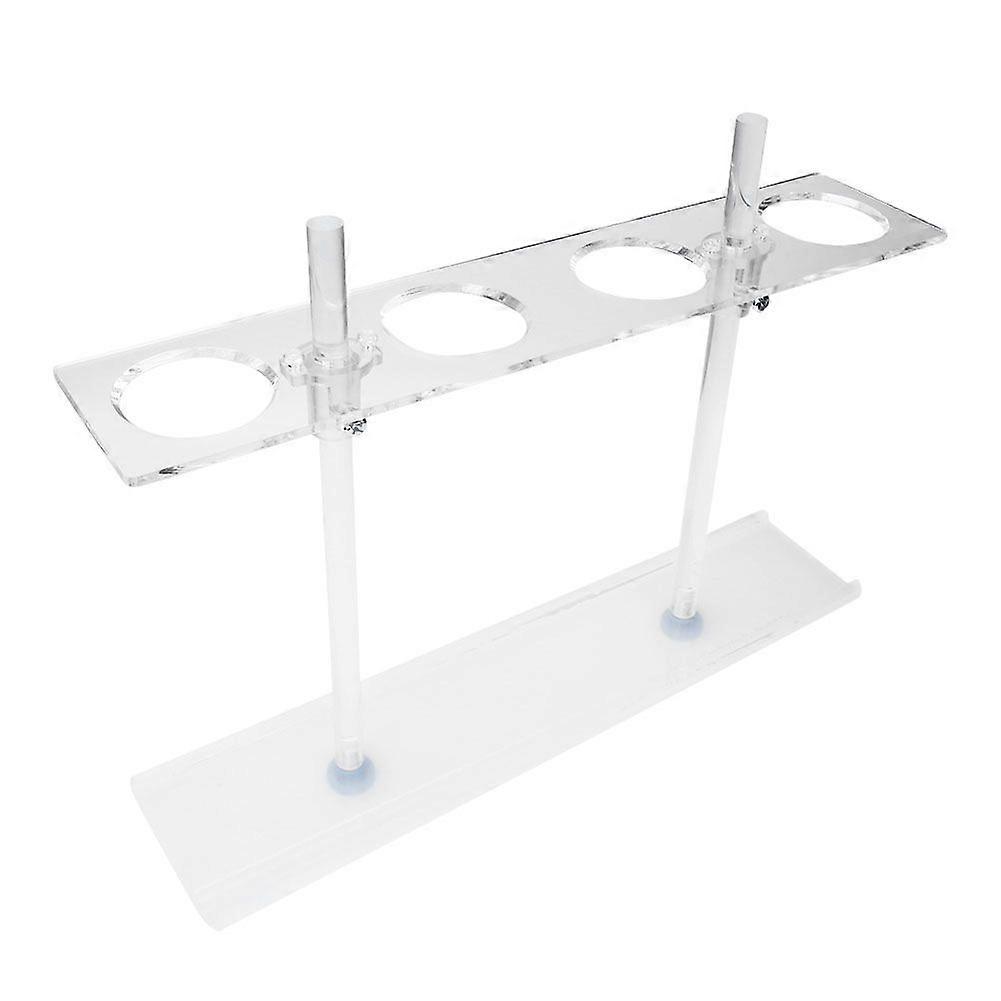 Plexiglass Funnel Support 4 Holes Laboratory Accessory Adjustable Height Funnel Holder