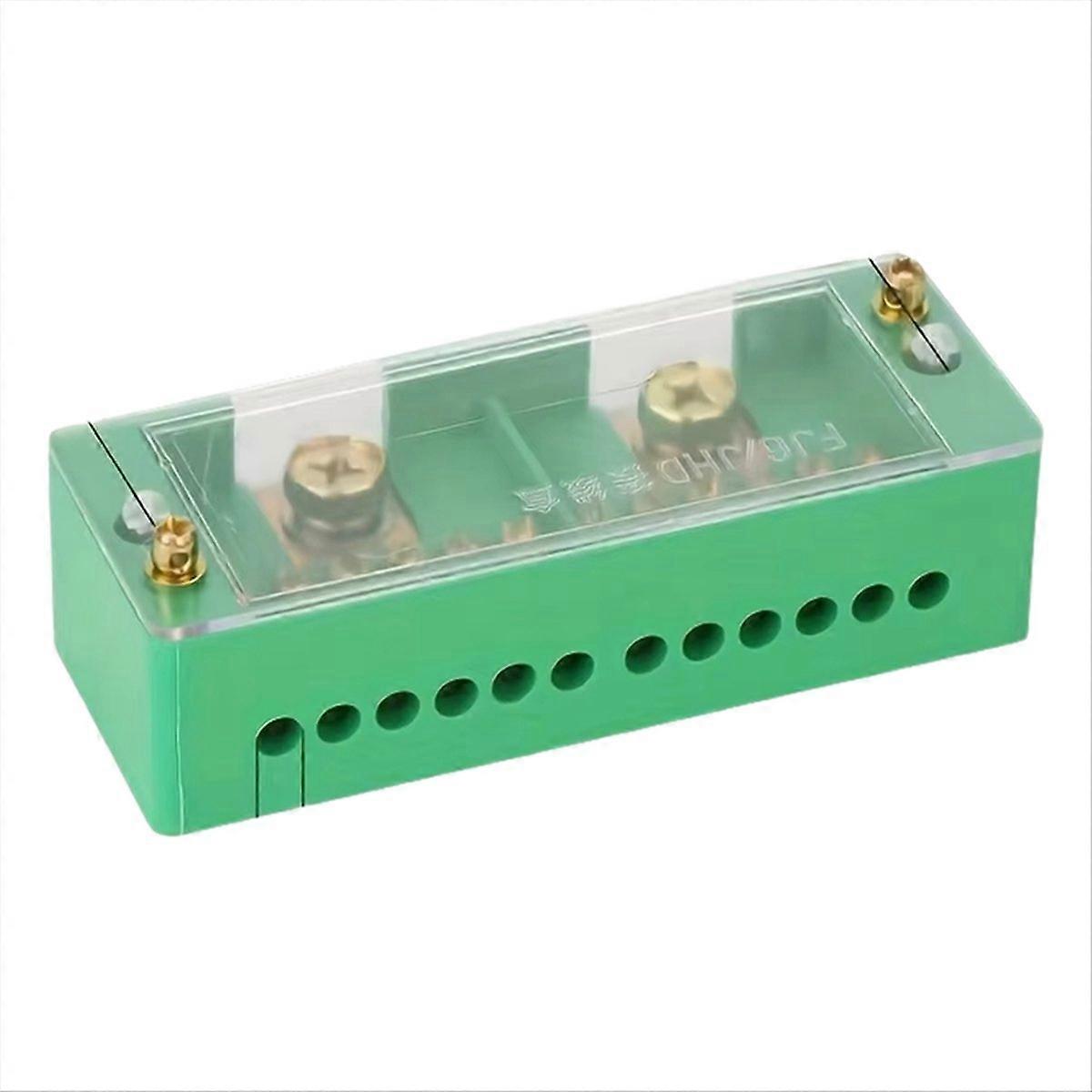 Fj6 Single-Phase Wire Junction Box 12 Export, Brass Terminal Block,