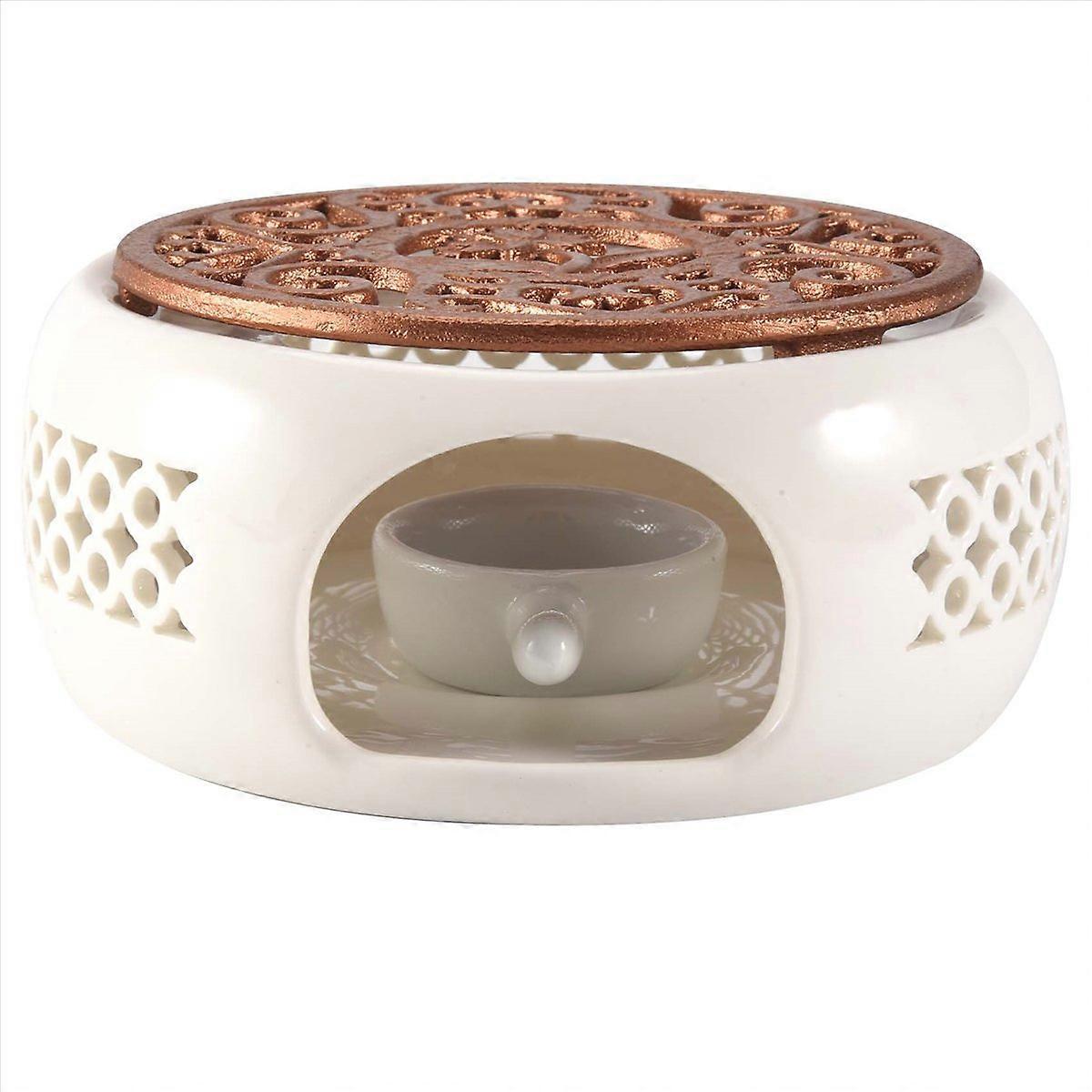 Ceramic Teapot Warmer Holder Base Candle Heating Base Holder Teaware