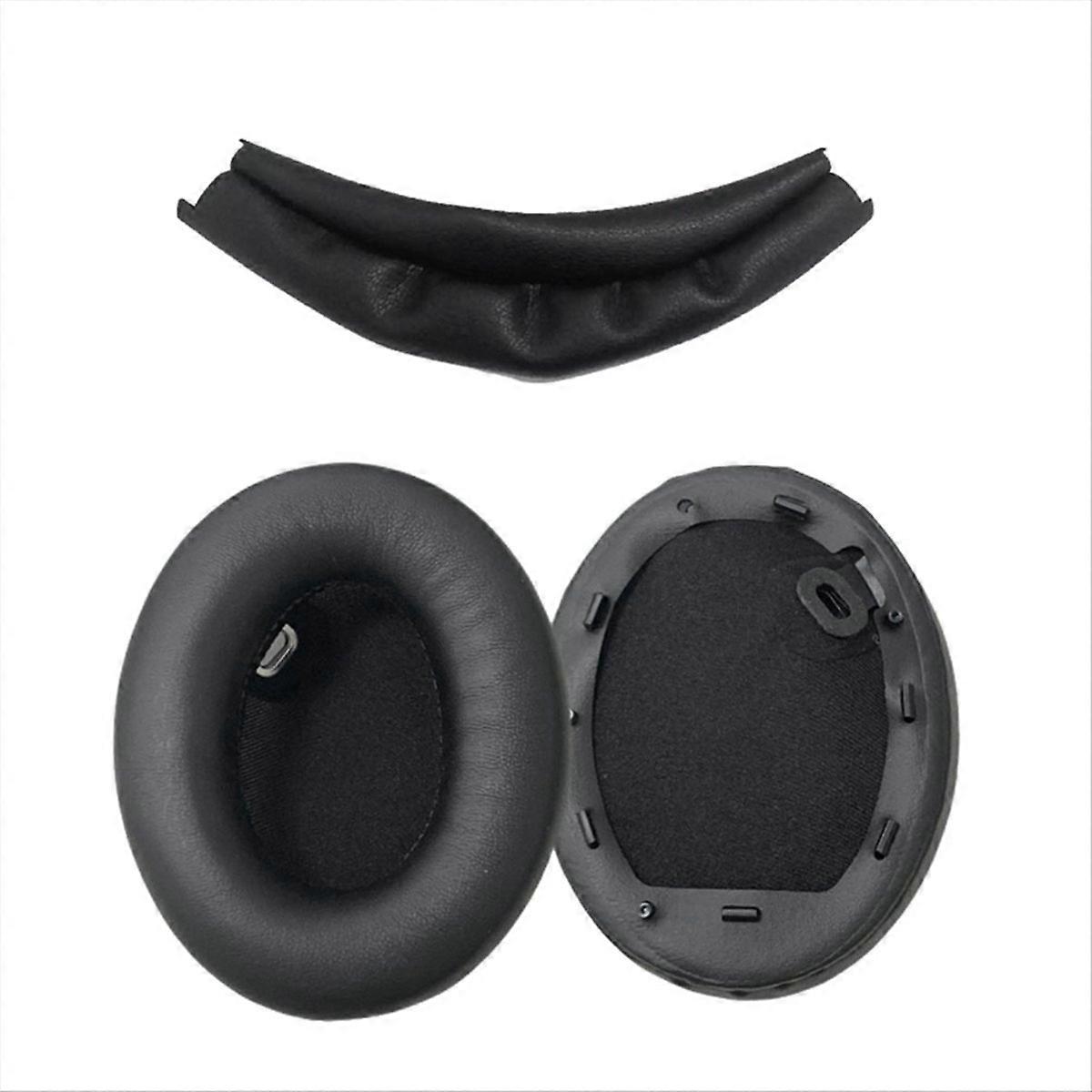 Replacement PU Earpads & Headband Cover Black