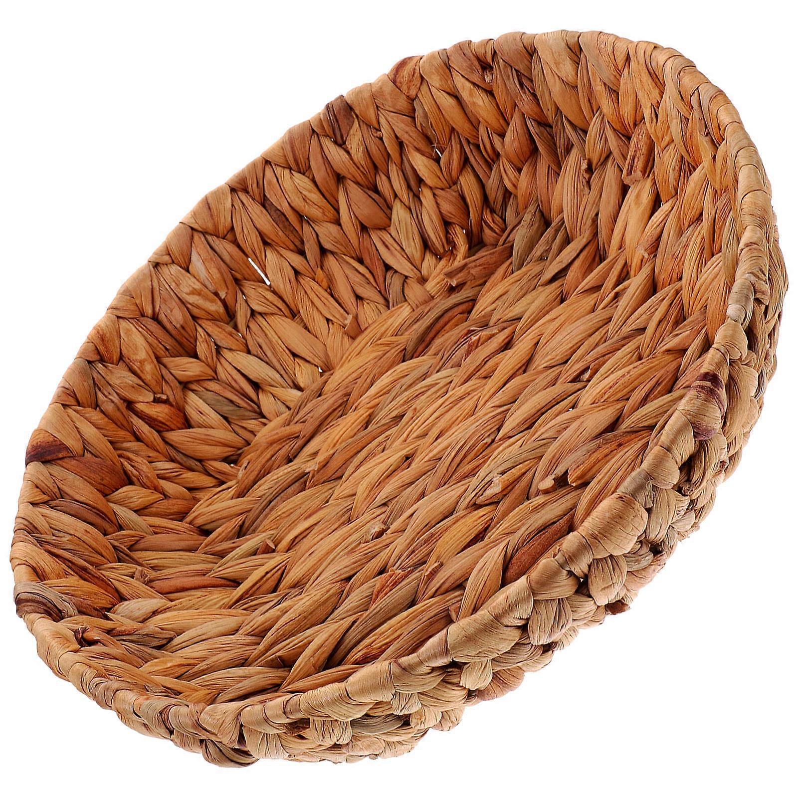 Natural Grass Woven Round Basket for Bread Storage Use One Basket