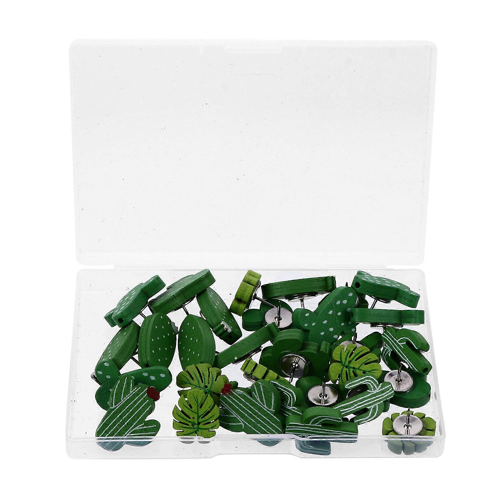 Succulent Thumb Tacks Cactus Pushpins Home Use Assorted Color Fixing 30Pcs