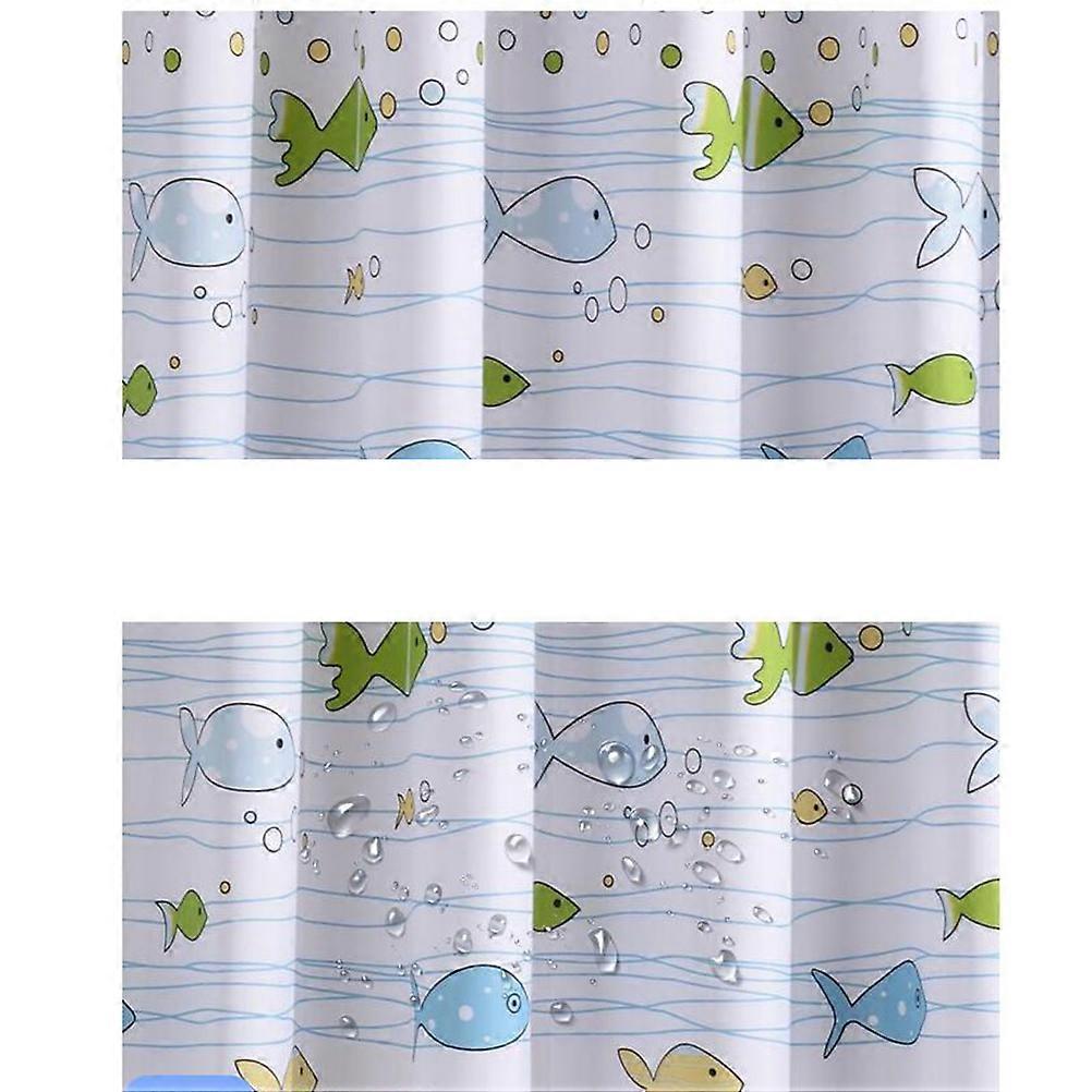 Thicken Bathing Curtain With Buckle Rectangular Shape For Home Bathroom Elegant And Simple 1Pcs