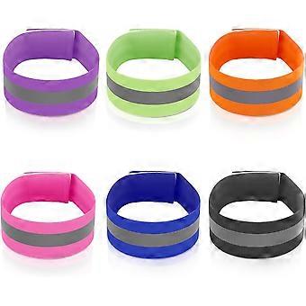 12 reflecterende banden, elastische reflecterende armbanden, reflecterende wandeluitrusting
