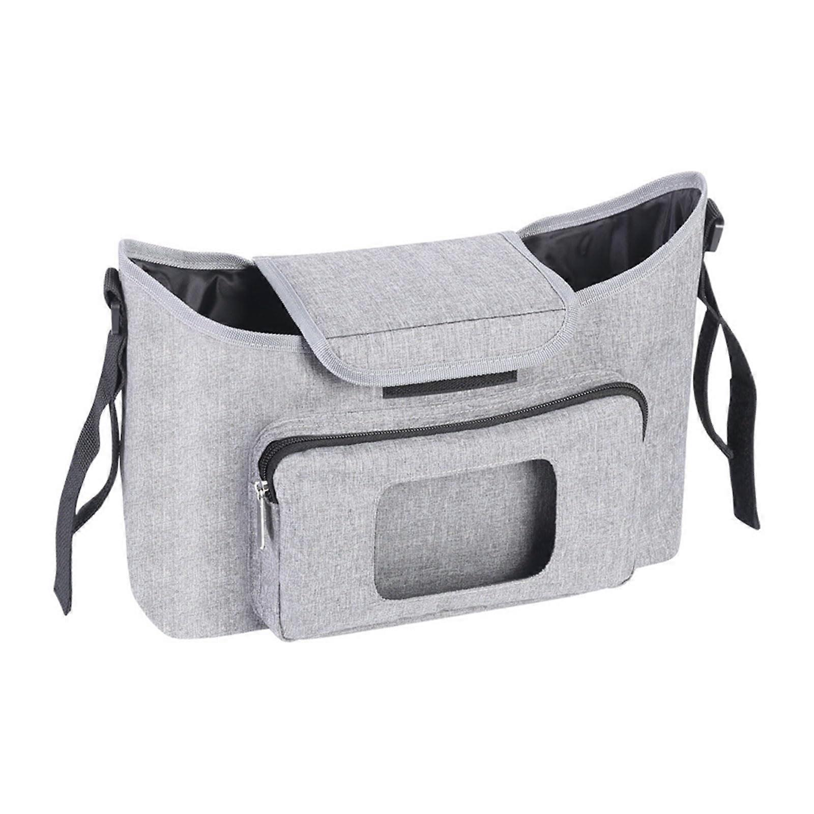 Universal Stroller Organizer Bag with Multiple Storage Compartments and Adjustable Shoulder Straps