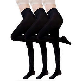asdoklhq Transparente Strumpfhose Damen 3-teilig Größe Groß und Weihnachtsfarbene Strumpfhose Partykleidung Accessoires Farbe Unifarbener Jumpsuit Strümpfe Schwarz M