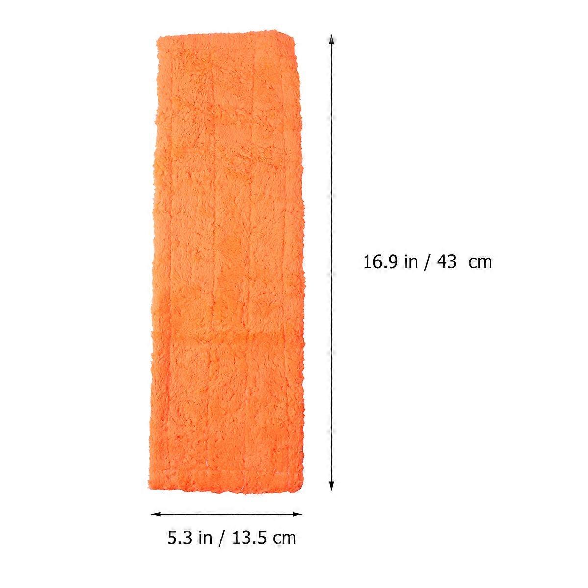 Coral Mop Head Replacement for Cleaning 2Pcs Microfiber Mop Orange