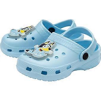 Kinderen jongens en meisjes blauwe lichtgevende klompen officieel gelicentieerde instapsandalen van EVA-schuim.