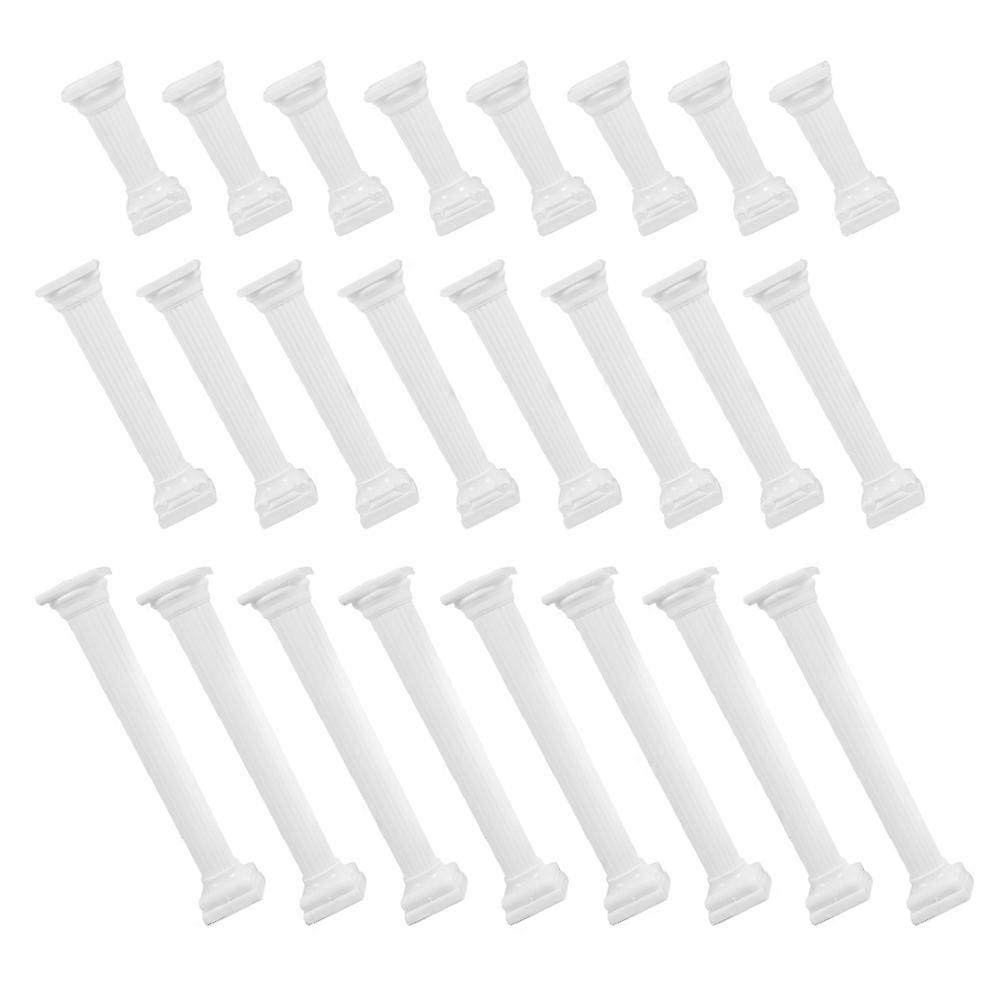 72Pcs White Roman Column Cake Pillars for Cake Support Plastic Stands