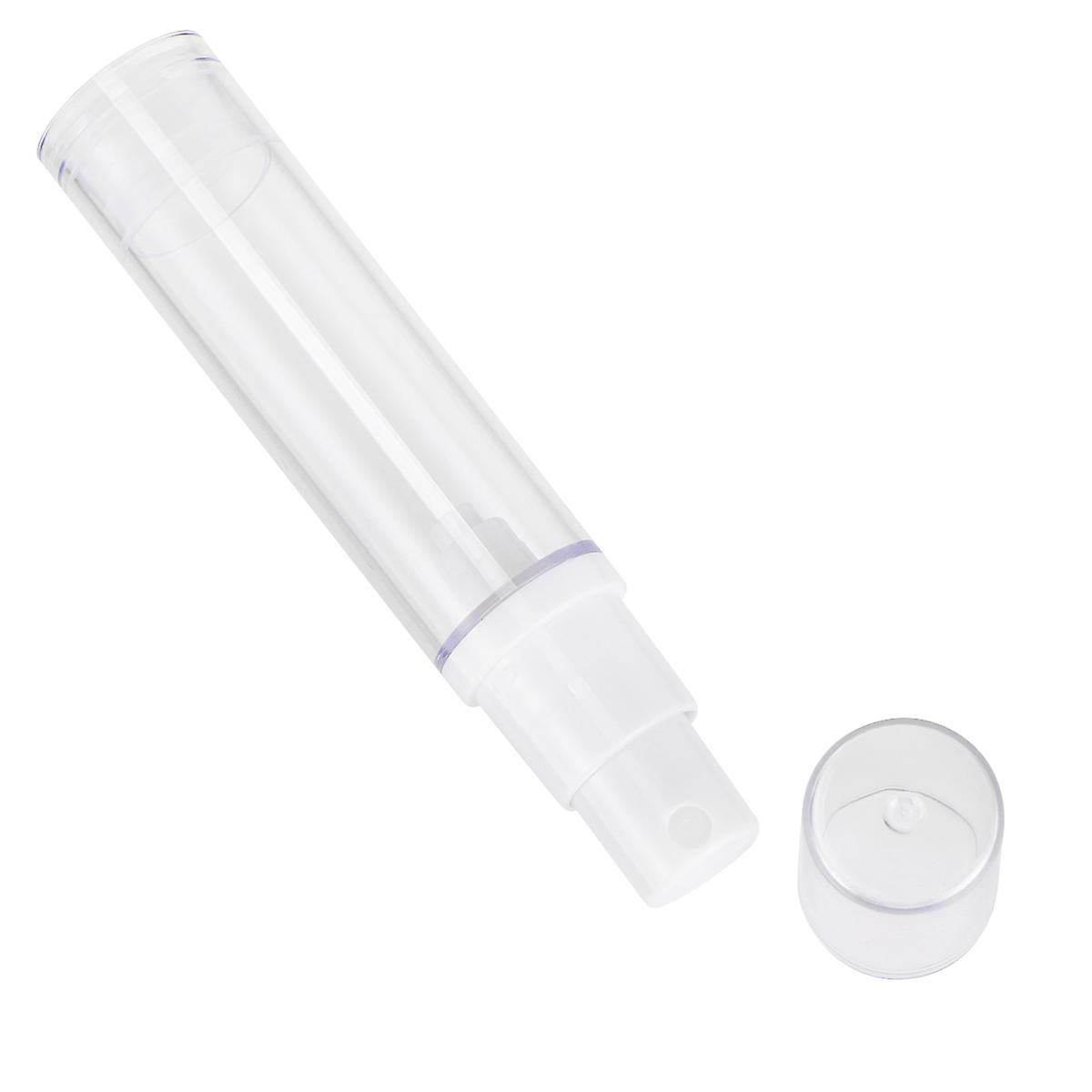 Portable Press Pump Bottles for 4Pcs Transparent Empty Storage Containers