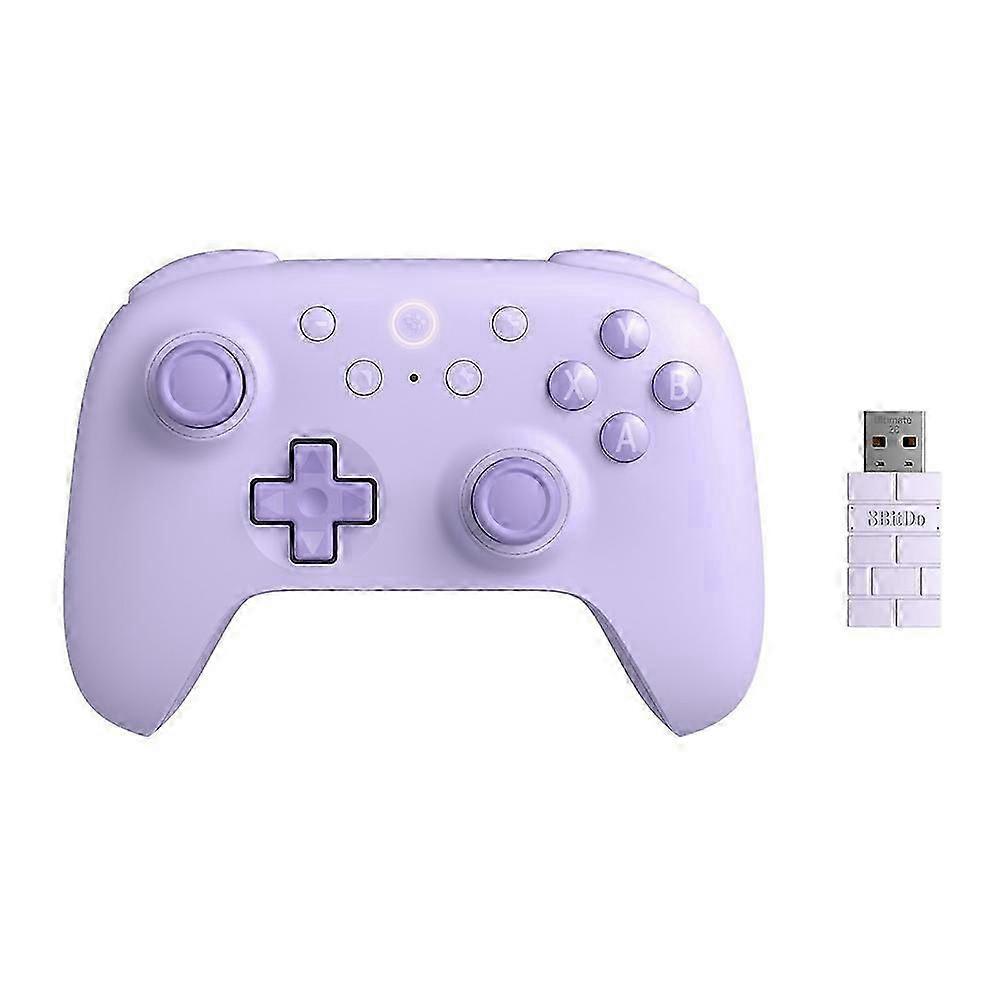 8BitDo Wireless 2.4G Gaming Controller with Hall Effect Joystick for PC Steam Deck Raspberry Pi Android,Purple Perfekt