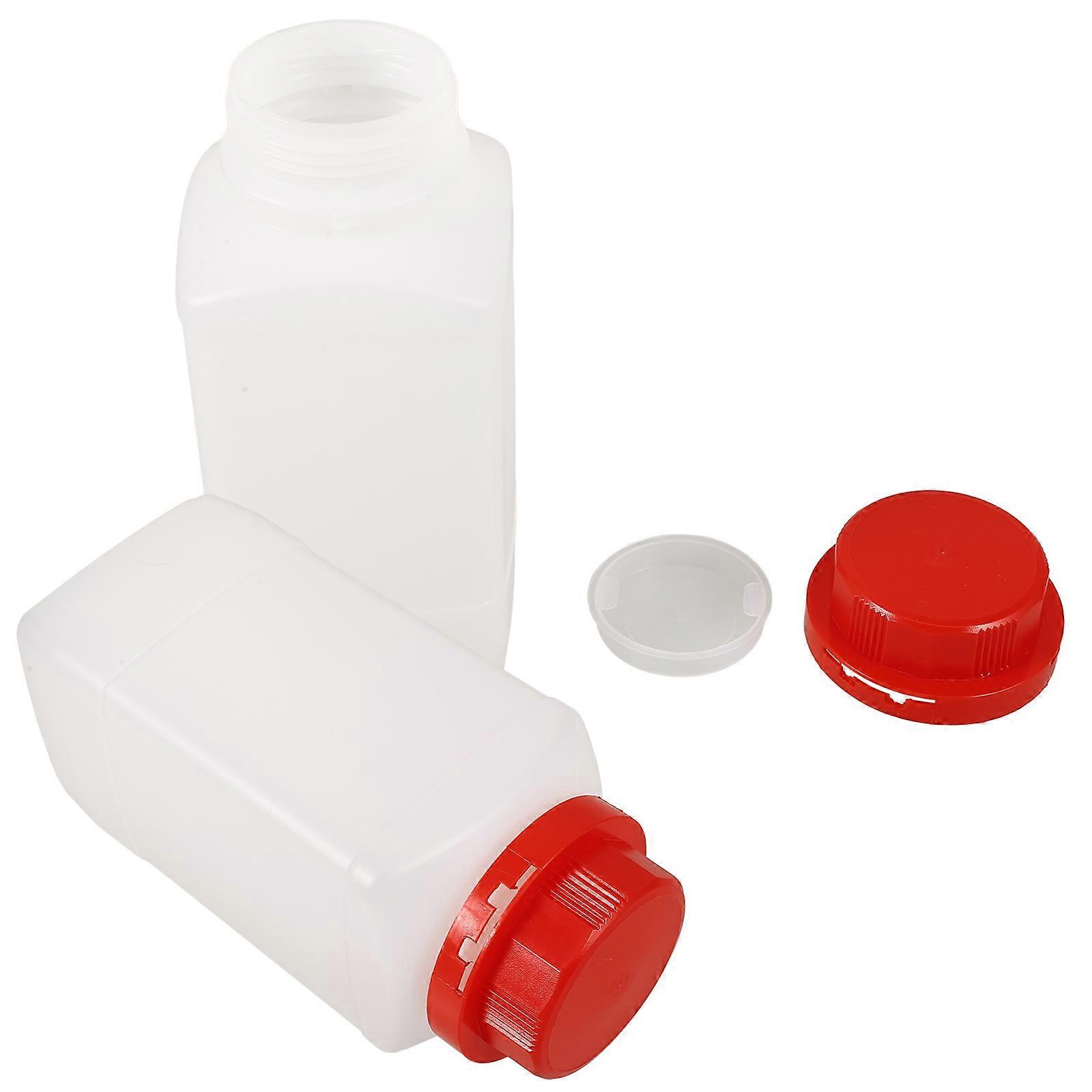 2pcs Empty Bottle 1000ml Sample Bottle Empty Reagent Bottle Chemical Bottle Container