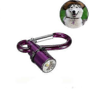 Blinkende LED-Sicherheitsleuchte aus Aluminium, Haustieranhänger, kompatibel mit Hunden und Katzen, Farbauswahl zufällig