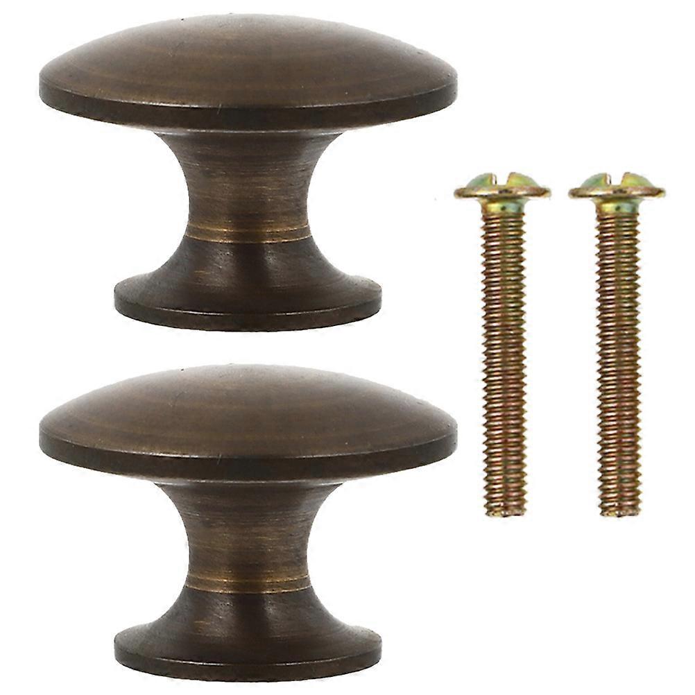 2pcs Household Cabinet Copper Doorknob Furniture Knobs Drawer Pulls Handle Kitchen Cupboard Knobs