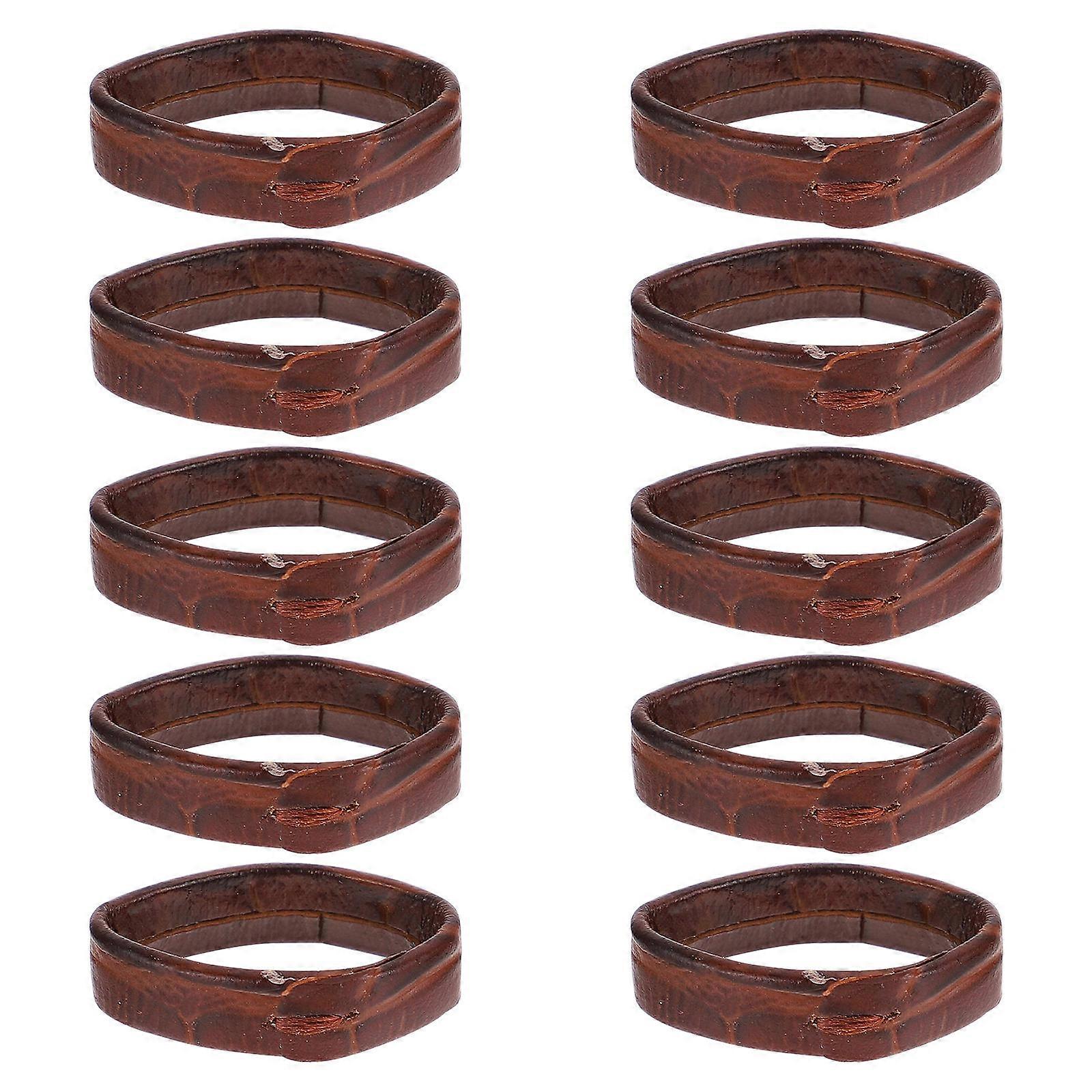 10Pcs Leather Watch Strap Loop Replacement Watchband Loop Watch Band Supple Loop