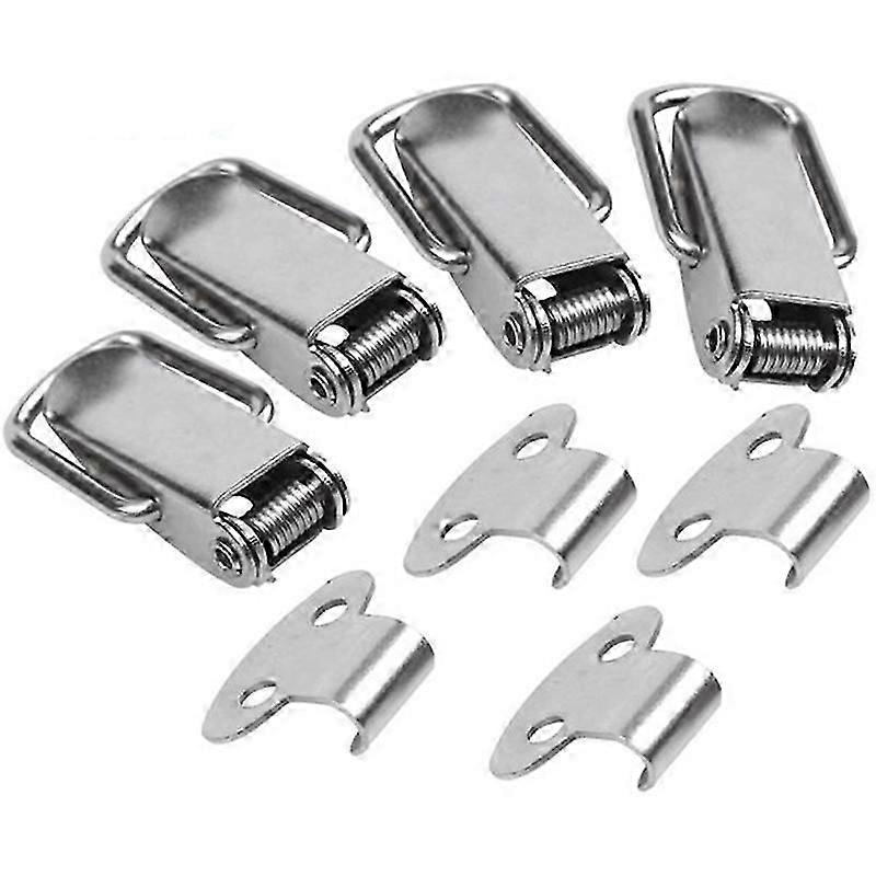Latch silver, spring-loaded two-position switch, 4 pieces